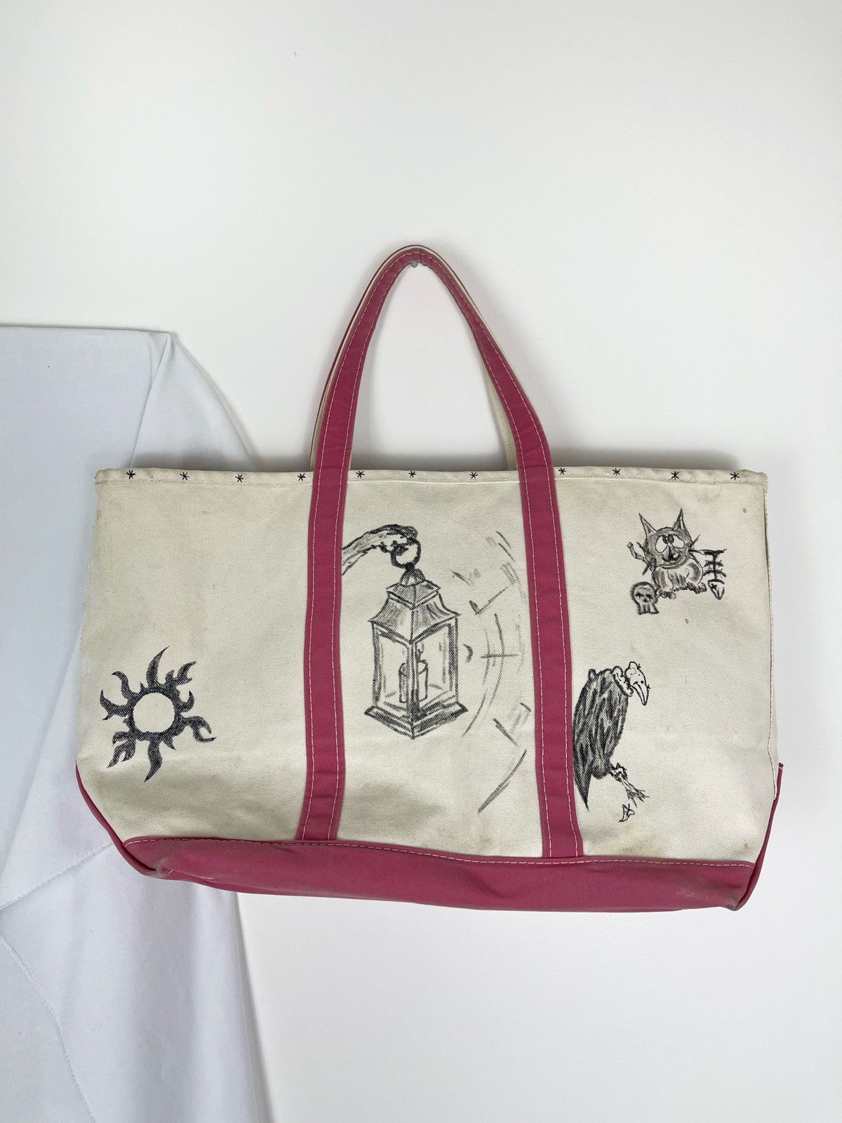 L.L. Bean Vintage Ll bean hand drawn tattoo boat and Tote Bag Size ONE SIZE - 4 Thumbnail
