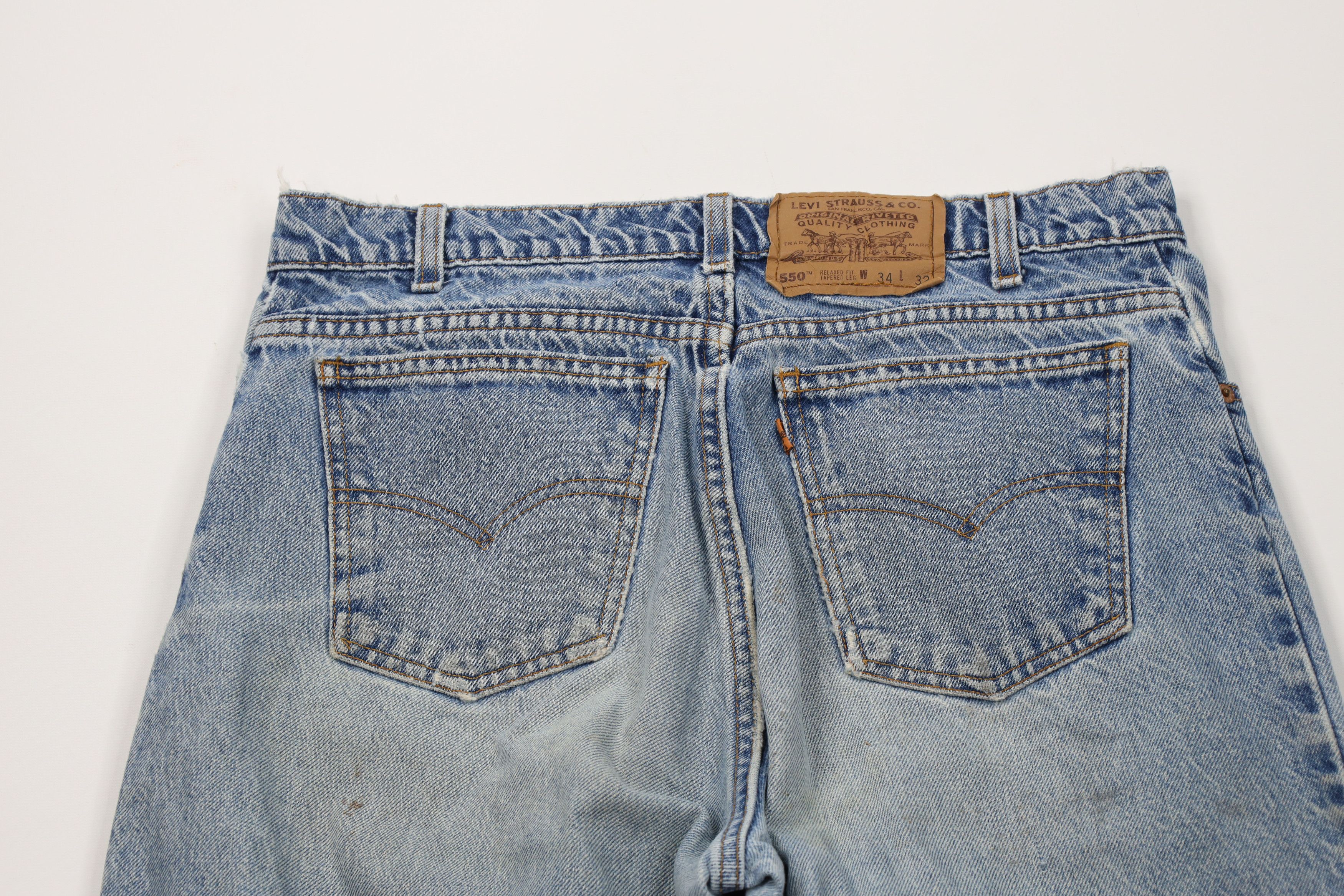 Levi's Vintage 90s Levis 550 Relaxed Fit Tapered Leg Denim Jeans Size US 34 / EU 50 - 12 Thumbnail
