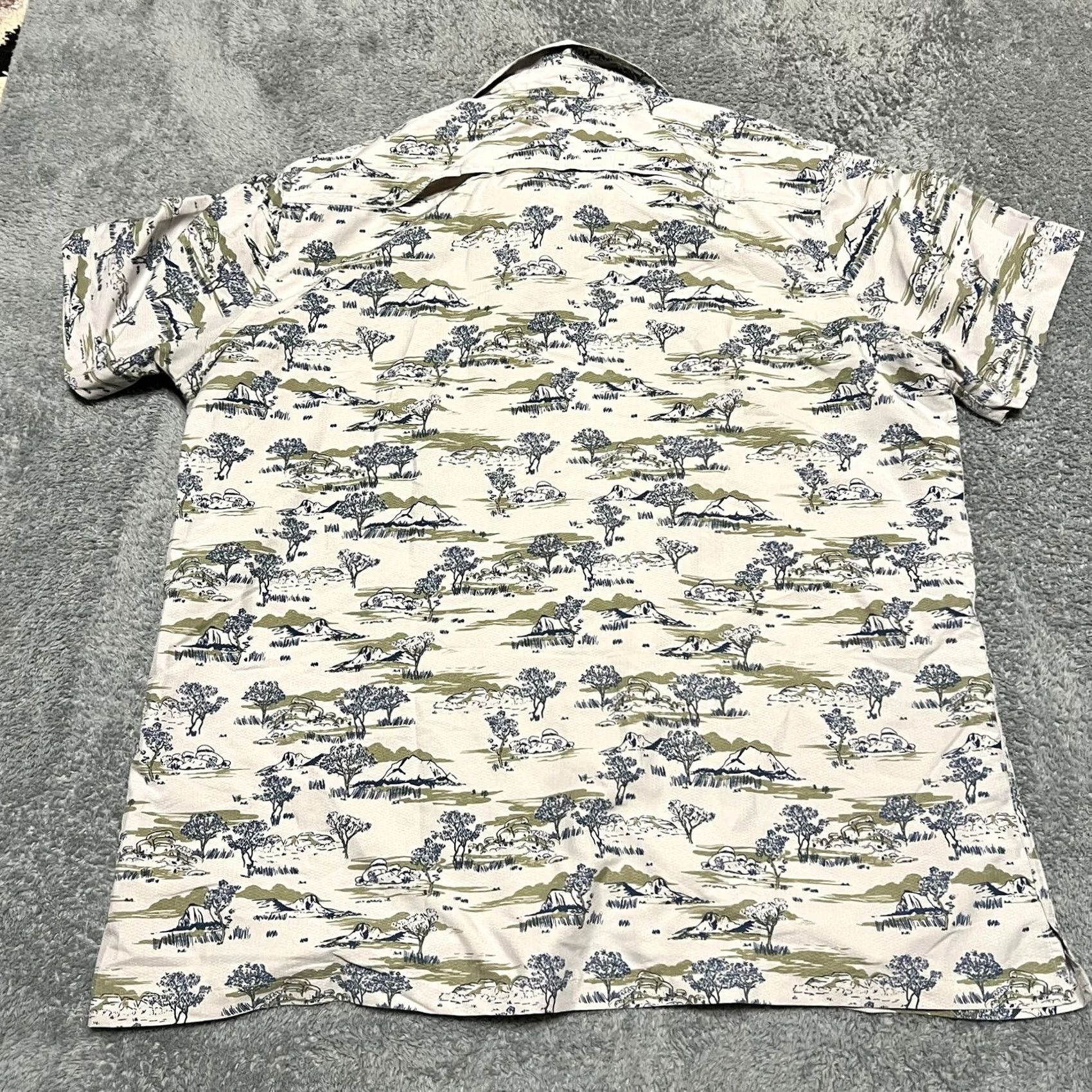 Eddie Bauer Eddie Bauer Shirt Mens XL Tall Outdoor Performance Fishing Tree All Over Print Size US XL / EU 56 / 4 - 3 Thumbnail