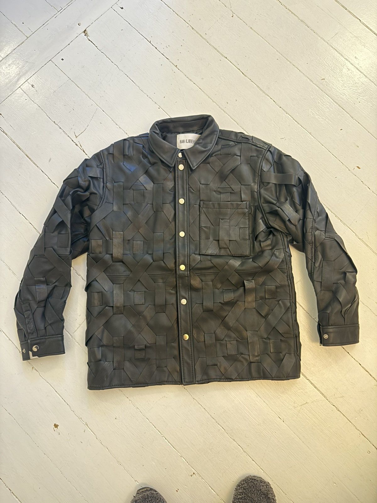 Han Kjobenhavn Han Kjøbenhavn braided leather jacket Size US M / EU 48-50 / 2 - 1 Thumbnail