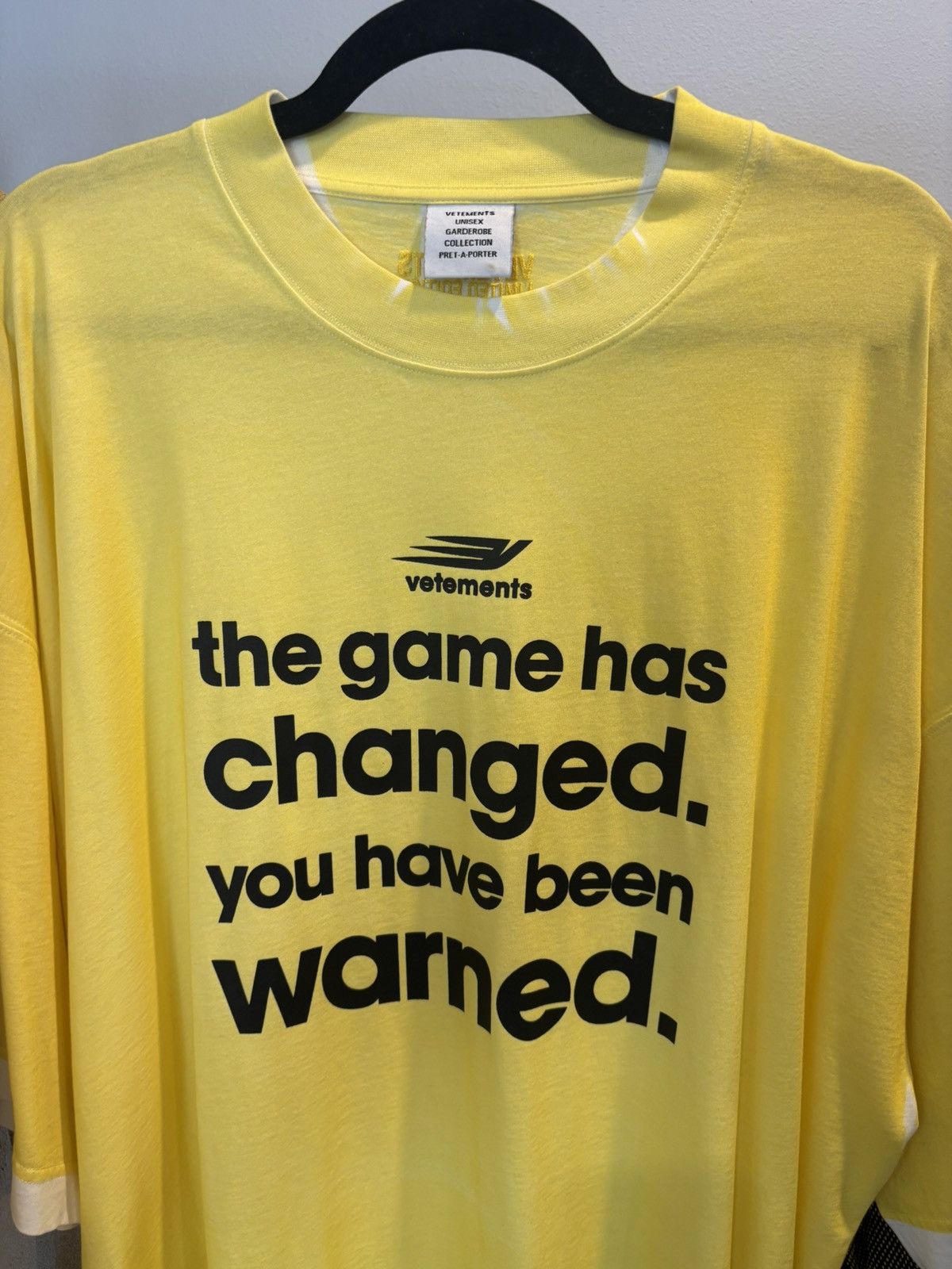 Vetements VETEMENTS Yellow Game-Changing T-Shirt 🔰 Size US M / EU 48-50 / 2 - 10 Thumbnail