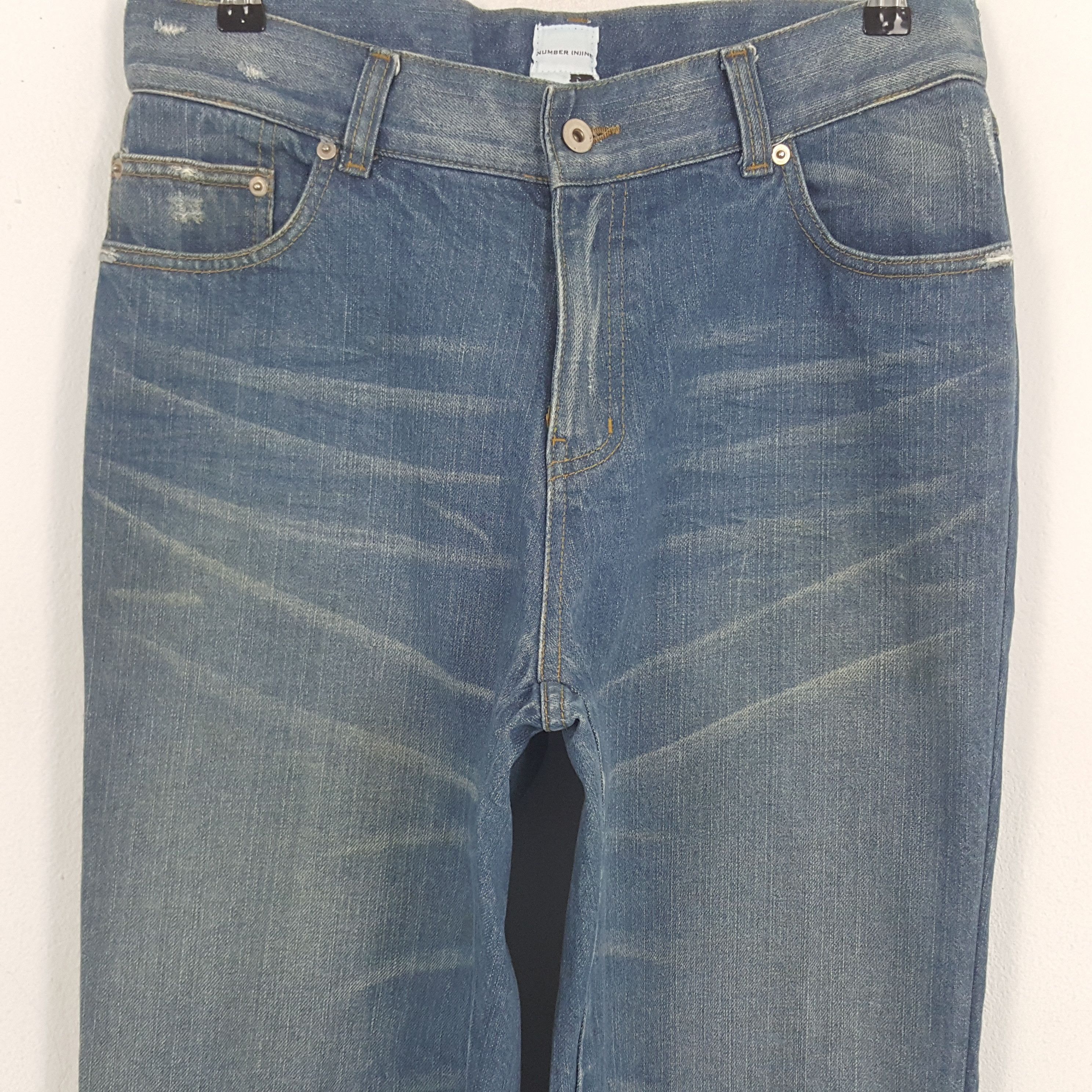 Japanese Brand × Number (N)ine × Vintage Vintage Number (N)ine Japanese Brand Denim Jeans Size US 32 / EU 48 - 2 Thumbnail