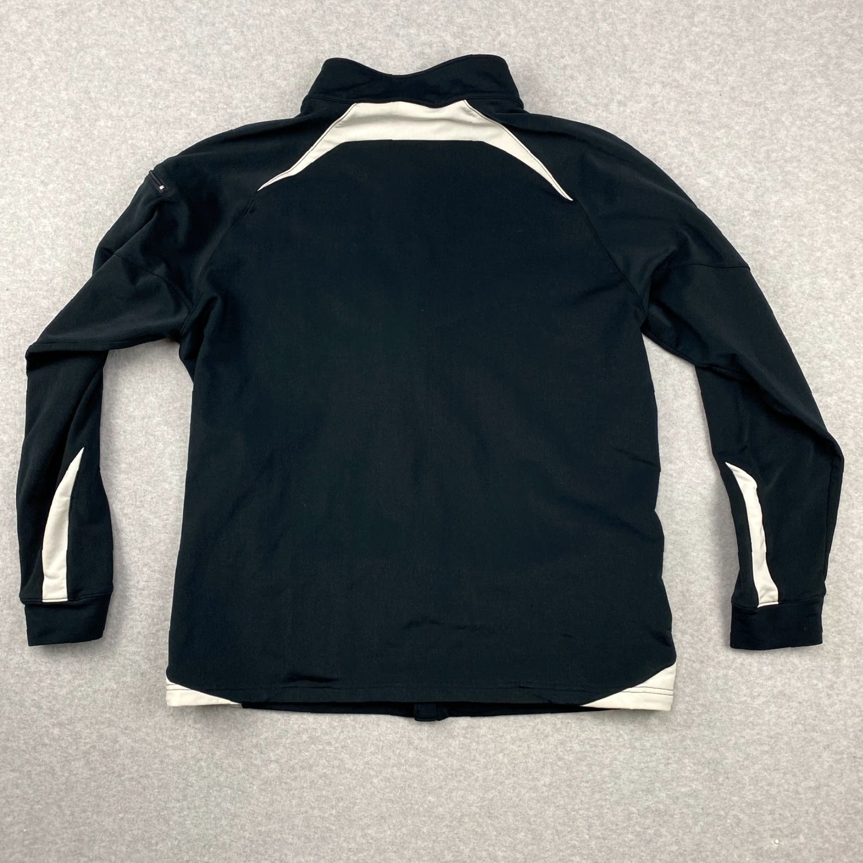 Under Armour VINTAGE? No — Under Armour Jacket Mens XL Black Full Zip Windbreaker Lined Fleece Pockets Logo Zip Size US XL / EU 56 / 4 - 7 Thumbnail