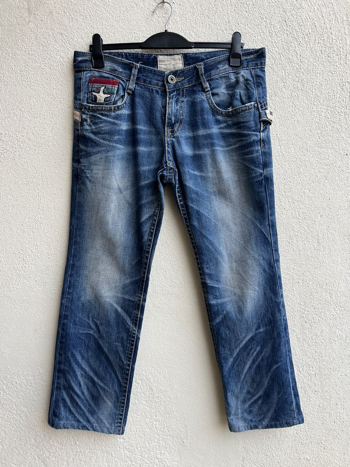 Japanese Brand RARE! Yoshitomo Nara Lolita Vintage Denim Jeans Size US 32 / EU 48 - 19 Thumbnail