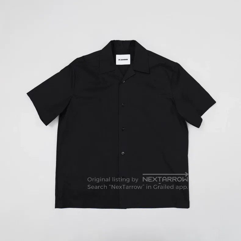 Jil Sander Jil Sander size 39 Men's Black Short Sleeve Shirthirt Size US XXS / EU 40 - 1 Thumbnail