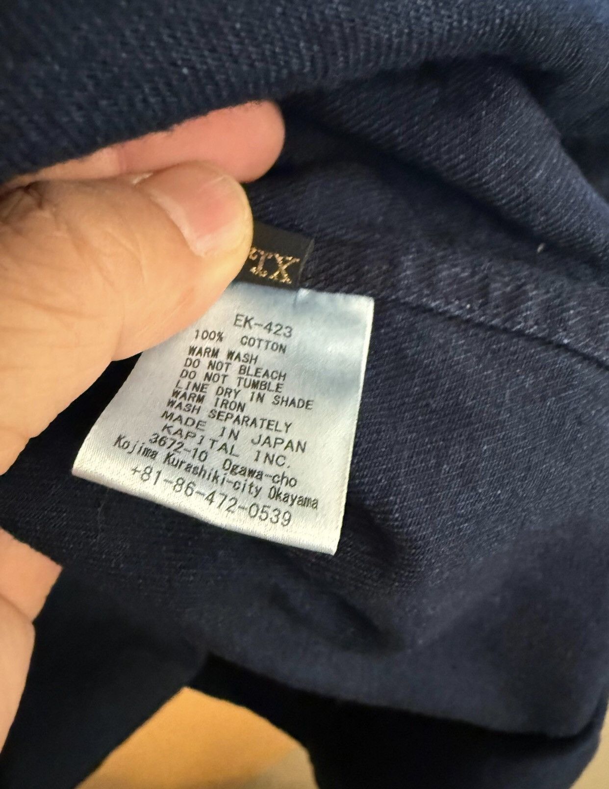 Kapital Kapital men's blue dyed shirt2412-Nextarrow Size US XL / EU 56 / 4 - 5 Thumbnail