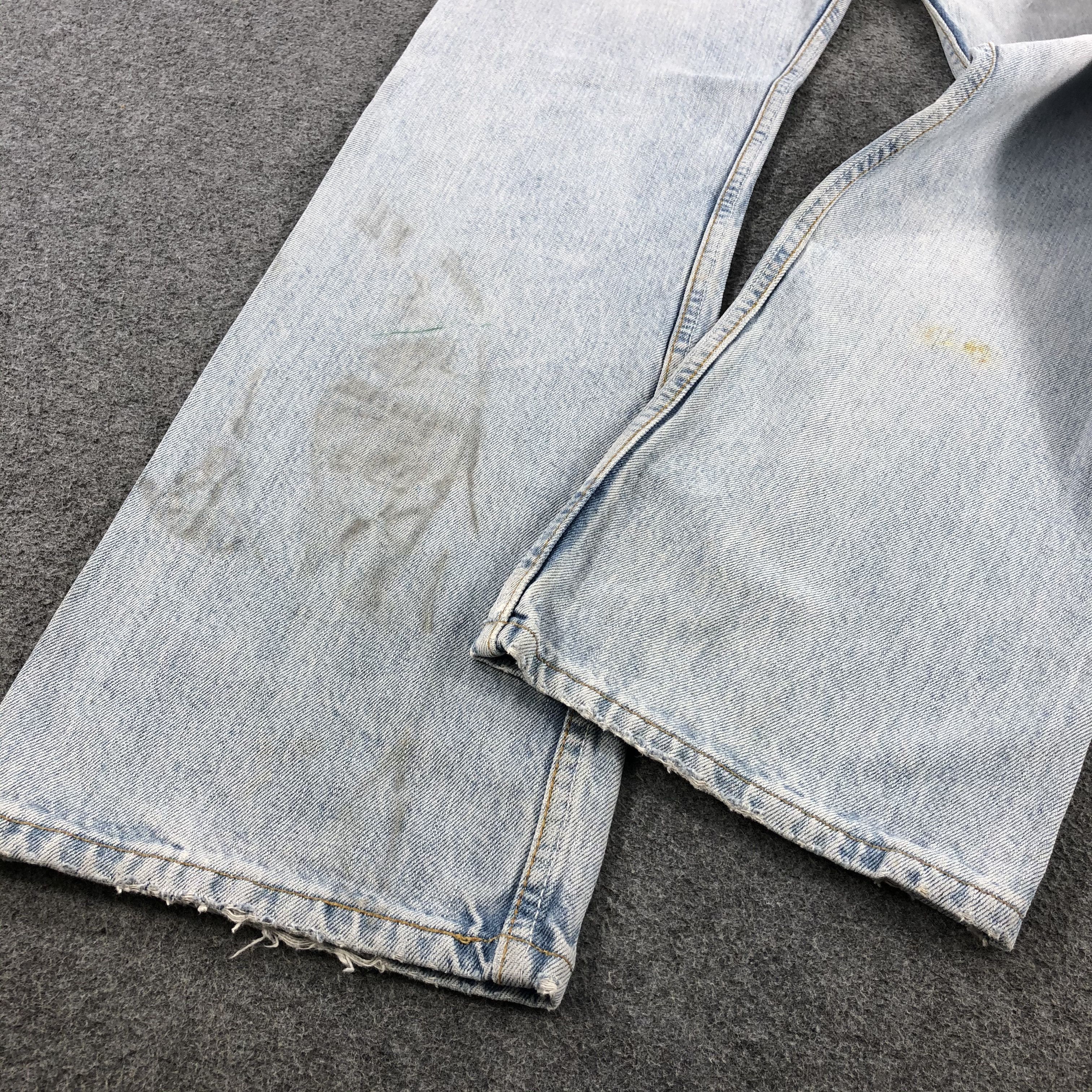 Levi's Light Wash Vintage Distress Levis 501 Jeans-JM1523 Size US 32 / EU 48 - 5 Thumbnail