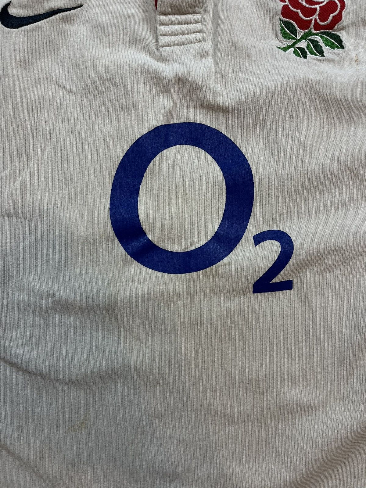 Nike × Vintage 90s Nike Swoosh England Vintage Y2K Rugby Longsleeve Polo Size US XL / EU 56 / 4 - 4 Thumbnail