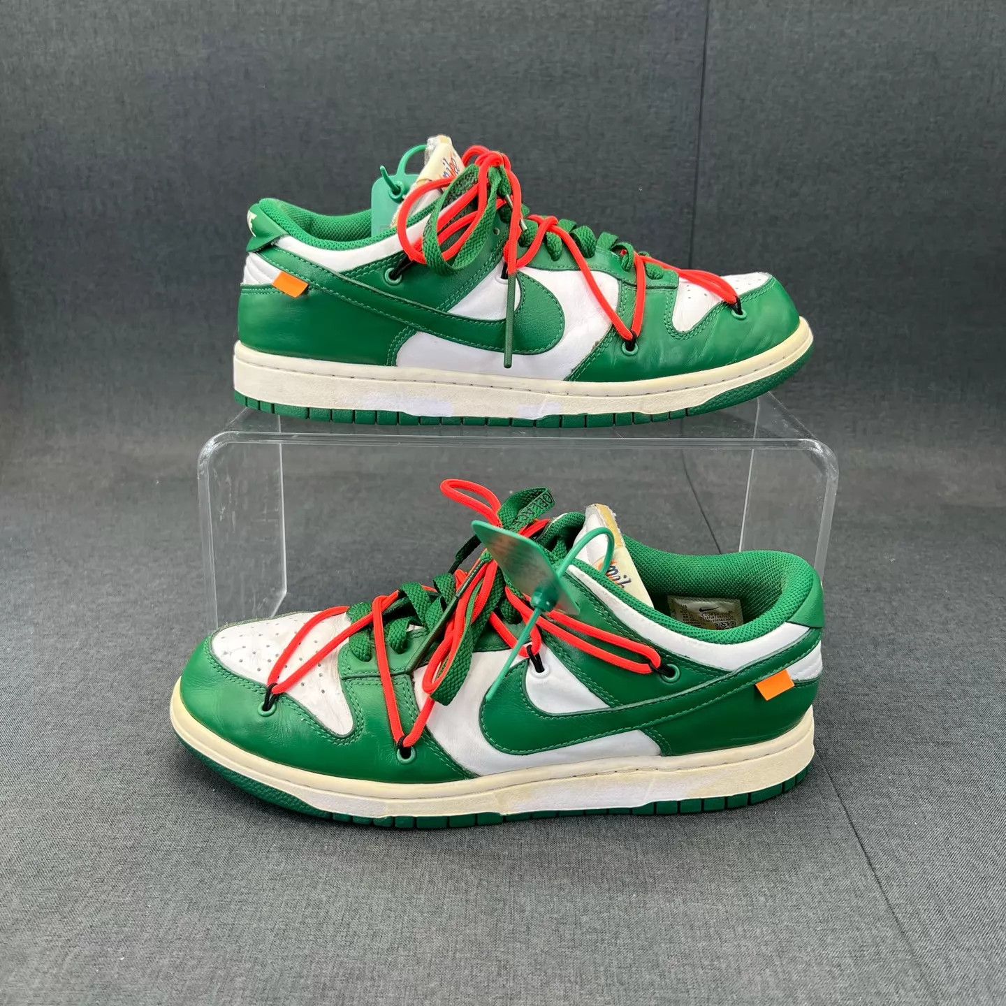 Off-White Off-White Dunk White Green 44 Min oxid Size US 11 / EU 44 - 2 Thumbnail
