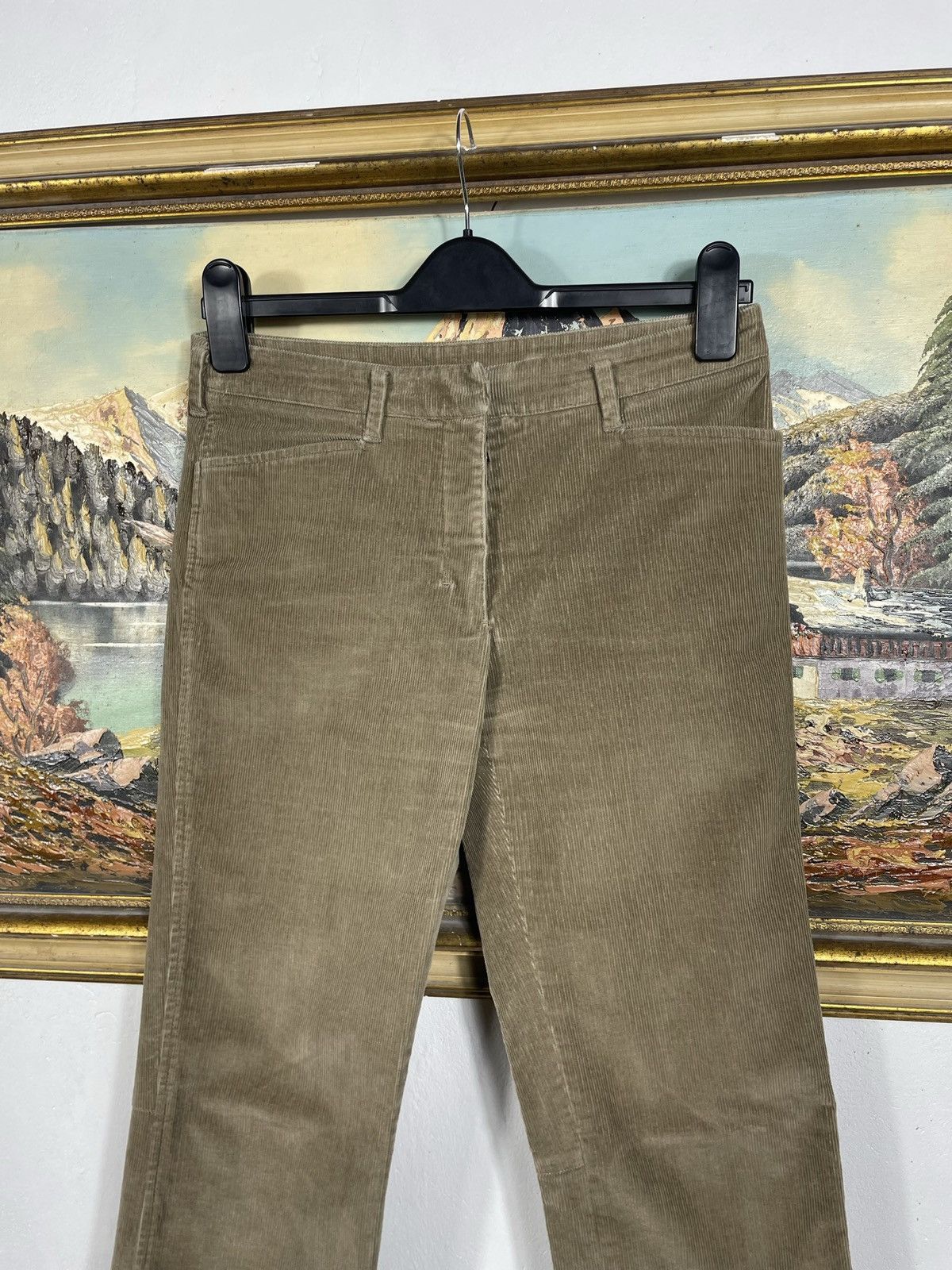 Prada Prada Vintage Y2k Brown Corduroy Trousers Pants Red Tab Size 28" / US 6 / IT 42 - 4 Thumbnail