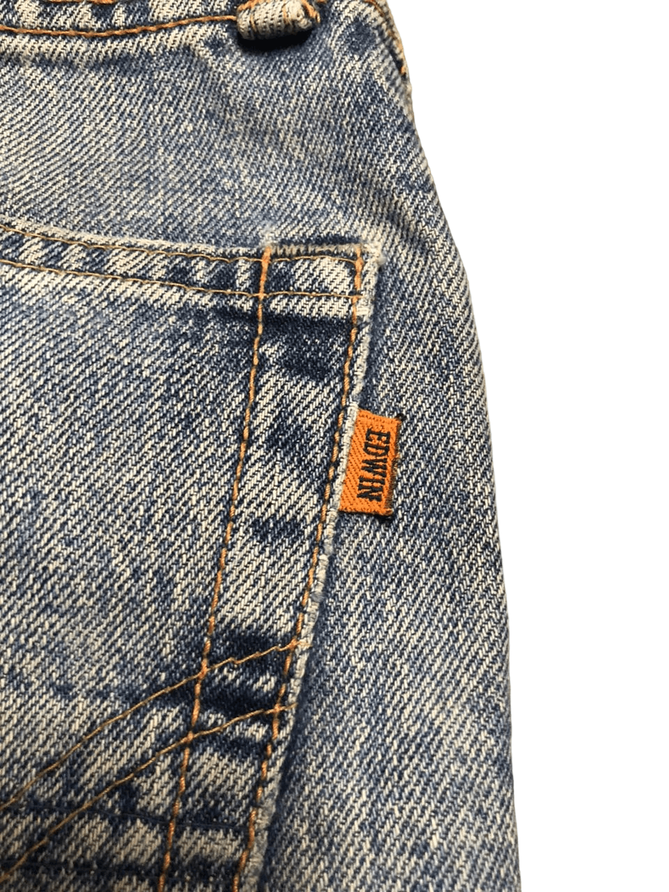 Edwin Vintage EDWIN 505x Selvegde Orange Tag Distressed Size US 31 - 18 Thumbnail