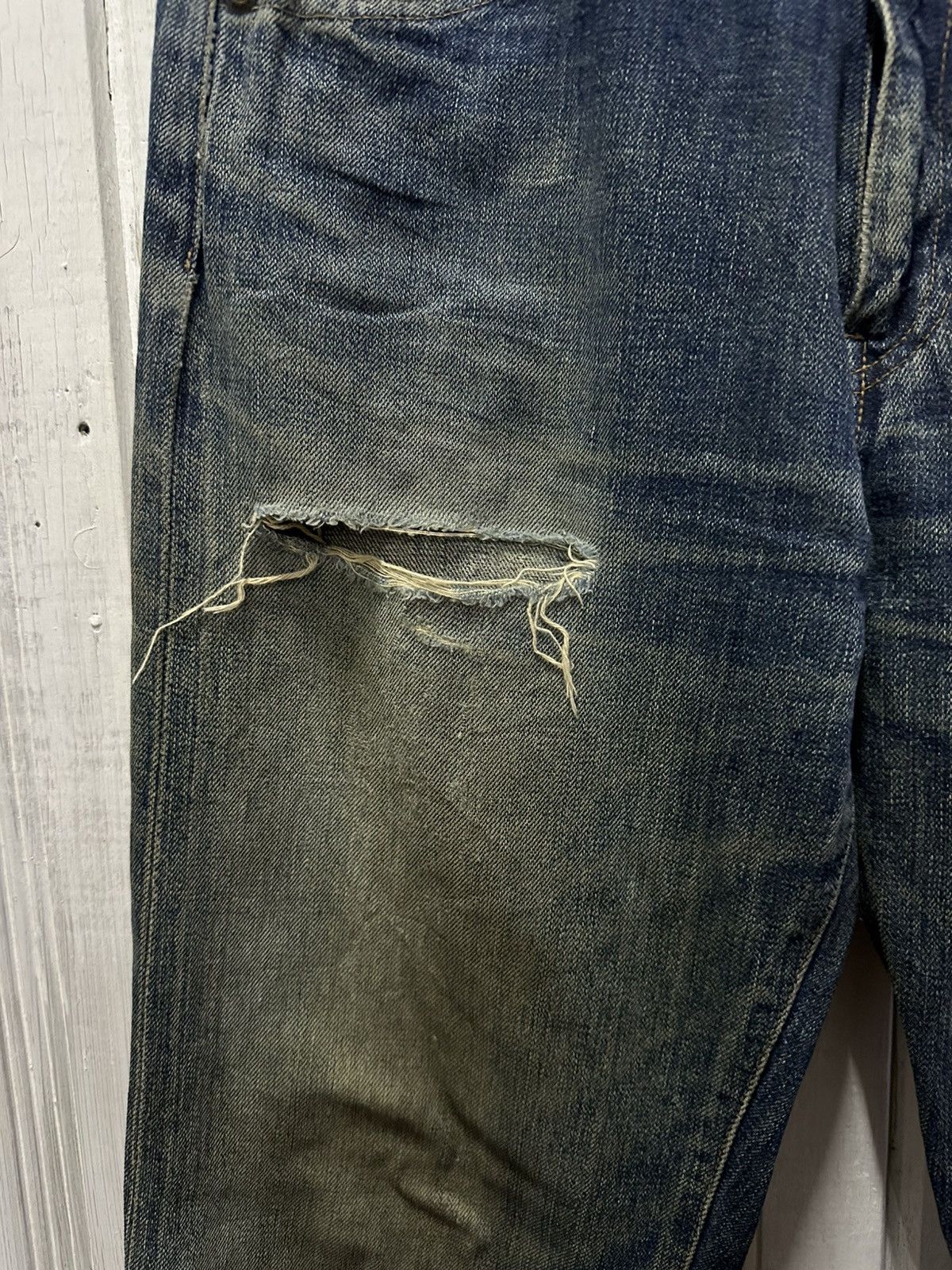 Vintage Vintage BOBSON Jeans Selvedge Mudwash Distressed Denim Pants Size US 30 / EU 46 - 5 Thumbnail