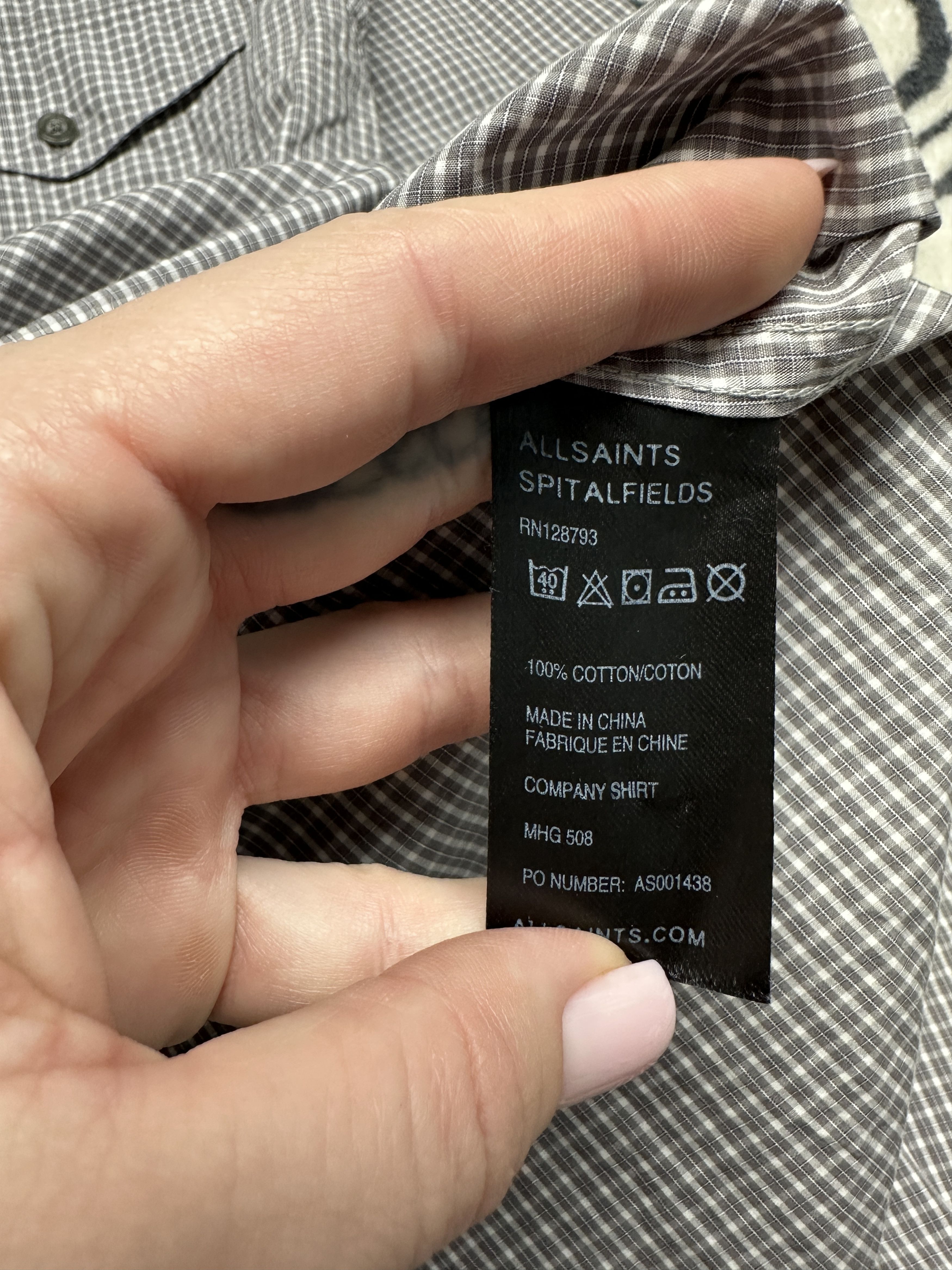 Allsaints AllSaints Mens Company Long Sleeve Shirt Size US L / EU 52-54 / 3 - 5 Thumbnail