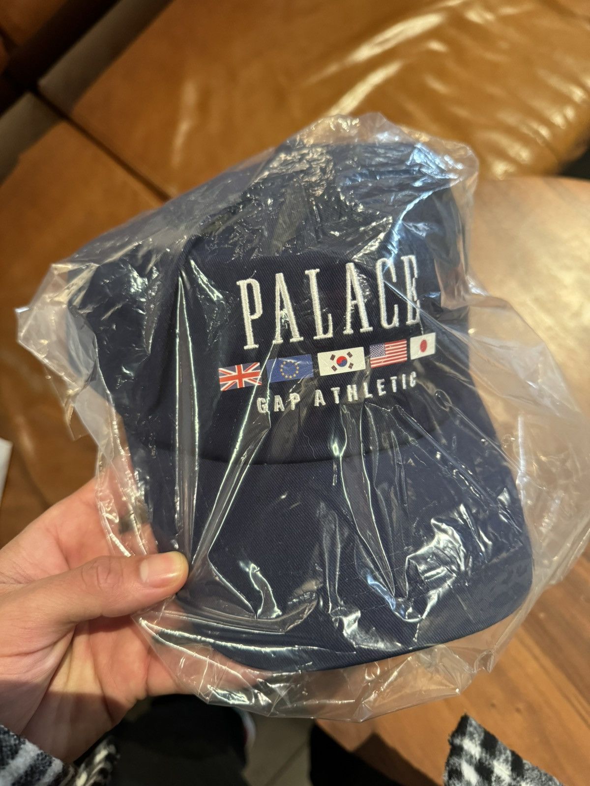 Palace x Gap Flag 6-Panel Baseball Cap Navy Blue P Hat