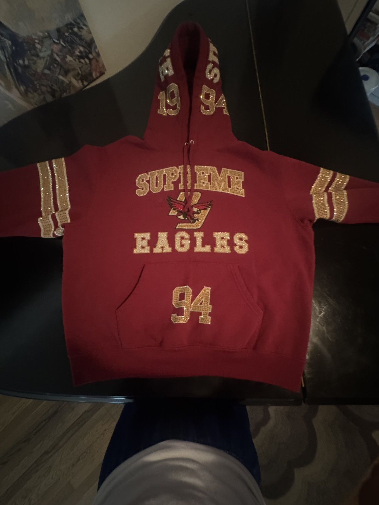Supreme Supreme Banner Hoodie | Grailed