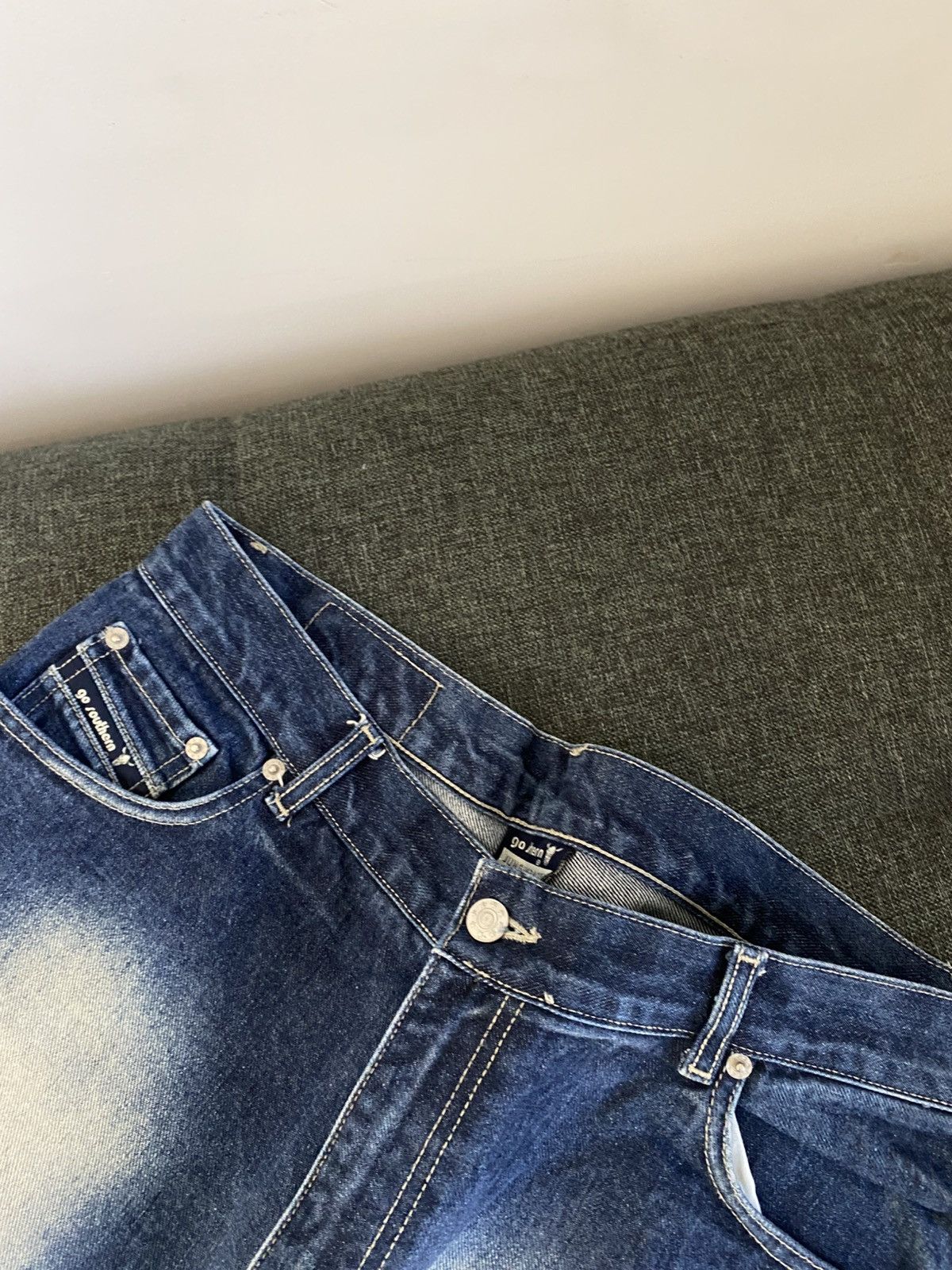 If Six Was Nine Vintage Hysteric Glamour Style Vintage Flared Jeans Washed Size US 34 / EU 50 - 8 Thumbnail