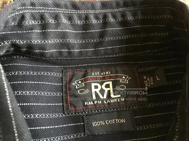 RRL Ralph Lauren RRL Ralph Lauren Shadow striped shirt Size US L / EU 52-54 / 3 - 3 Thumbnail