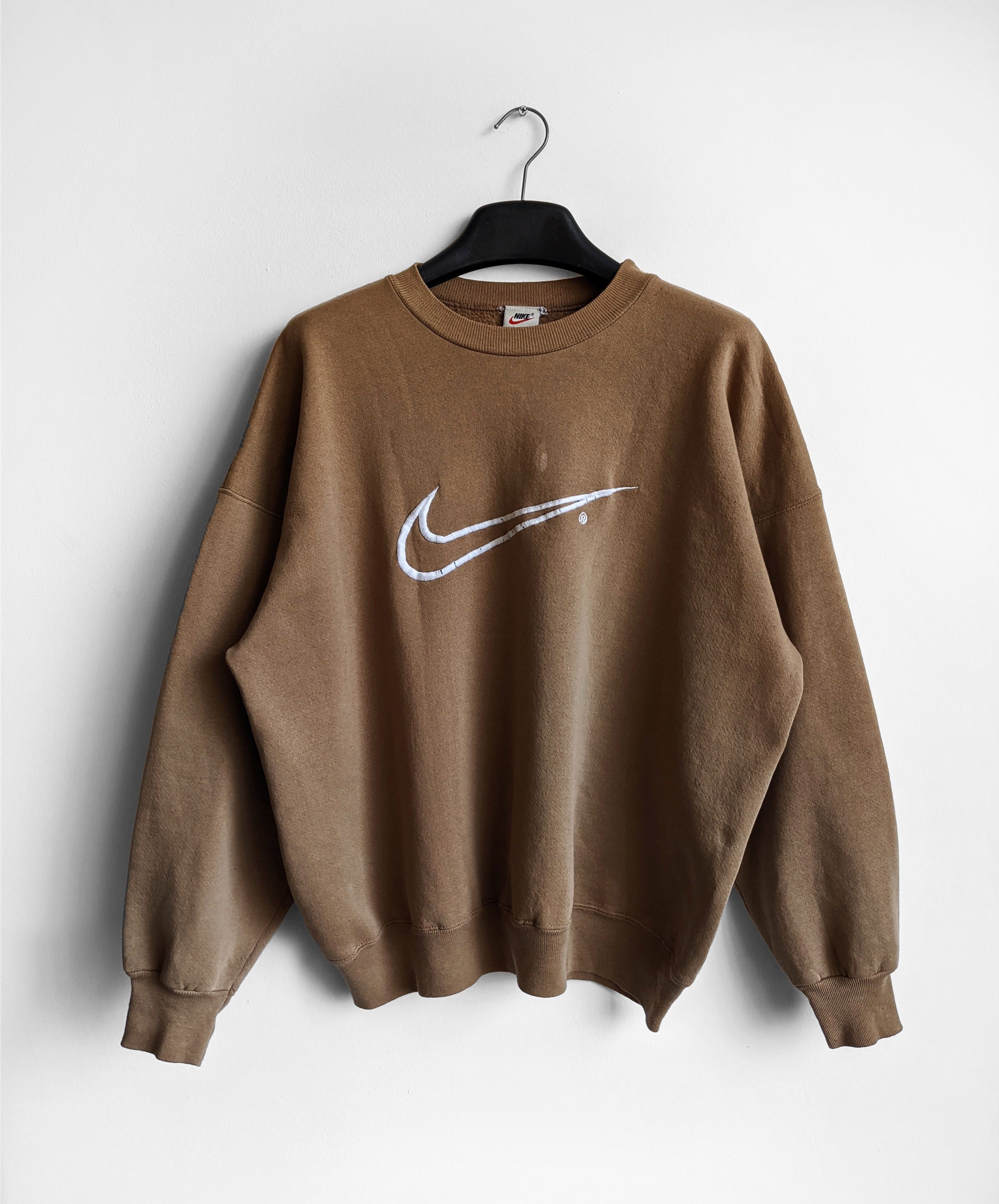 Nike Y2K vintage Nike sweatshirt big logo swoosh Size US L / EU 52-54 / 3 - 2 Thumbnail