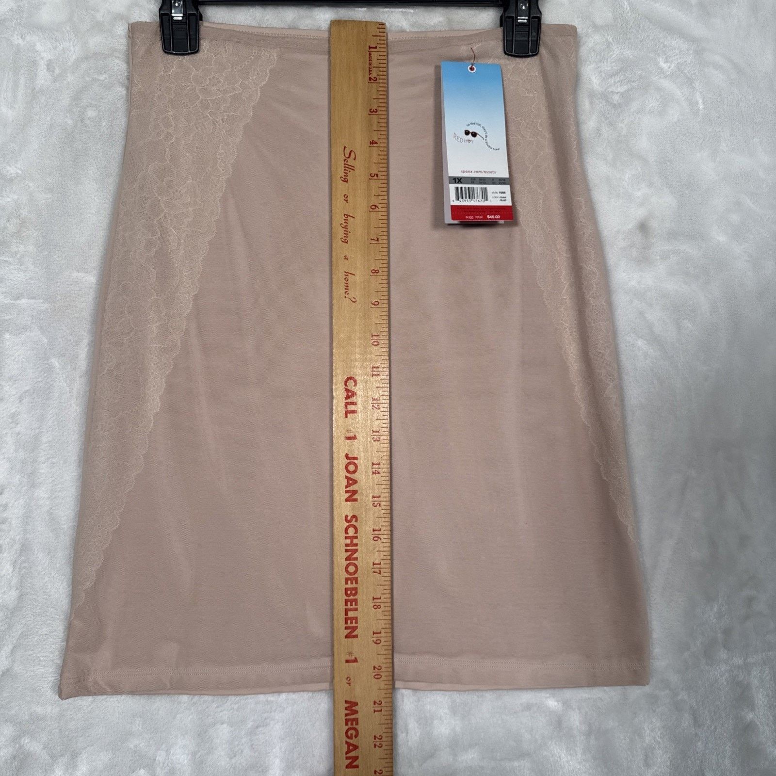 Spanx ASSETS SPANX Luxe Lean Half Slip Super Control Skirt Nude Ro Size ONE SIZE - 6 Thumbnail