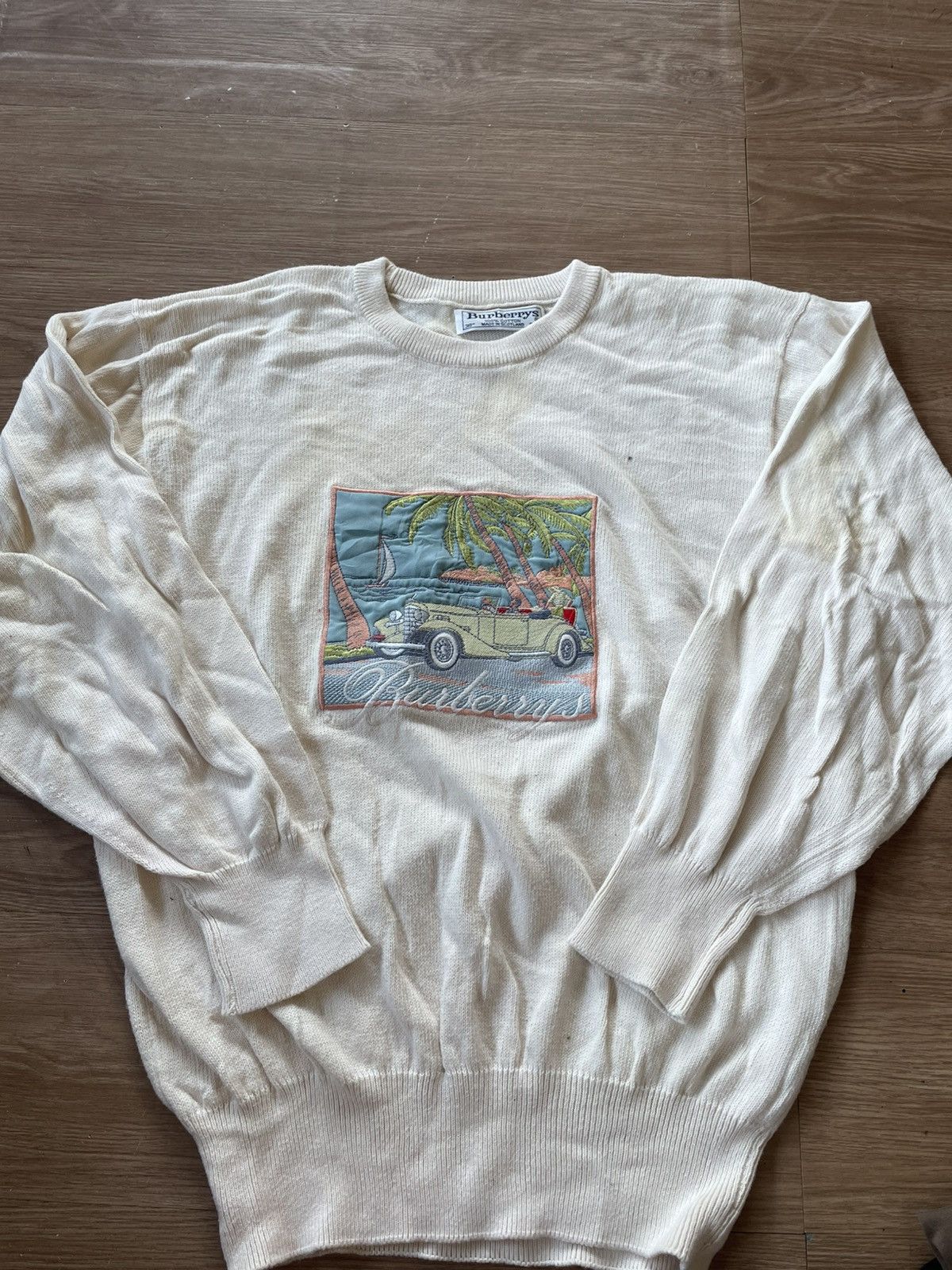 Burberry Vintage burberrys big logo sweatshirt Size US L / EU 52-54 / 3 - 1 Thumbnail