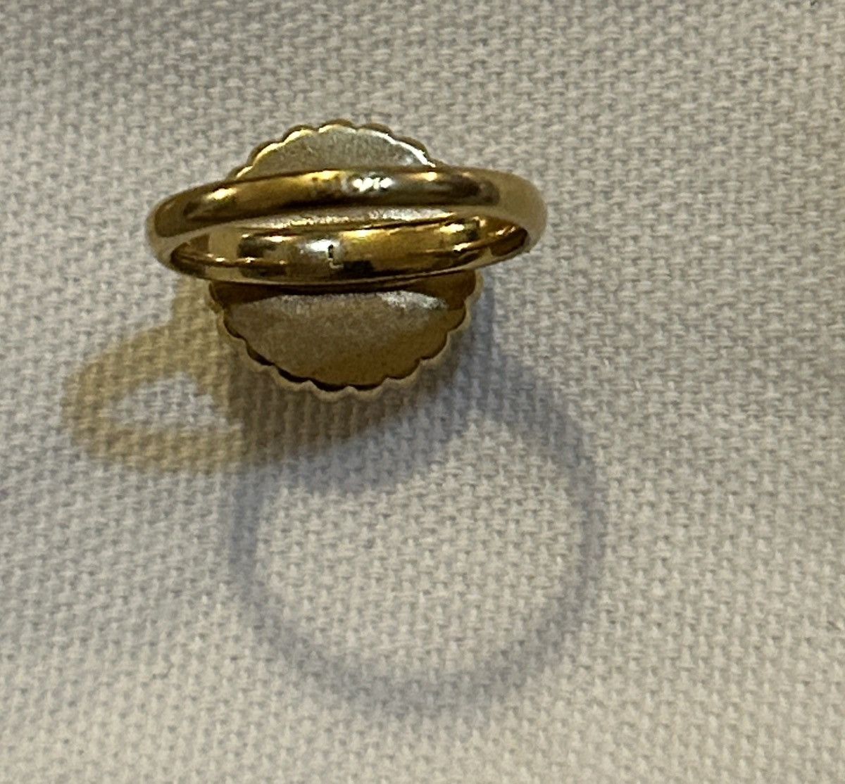 Dior Dior PETIT CD BAROQUE RING Gold-Finish Metal Size ONE SIZE - 5 Thumbnail