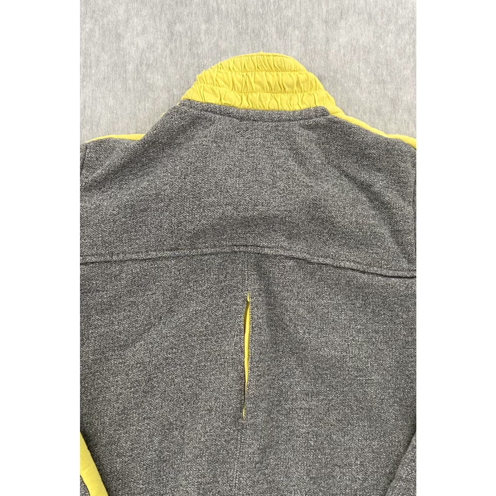 New Balance NEW BALANCE Jacket Womens Large Gray Yellow Athletic Full Zip Heritage Track Athleisure Size L / US 10 / IT 46 - 5 Thumbnail