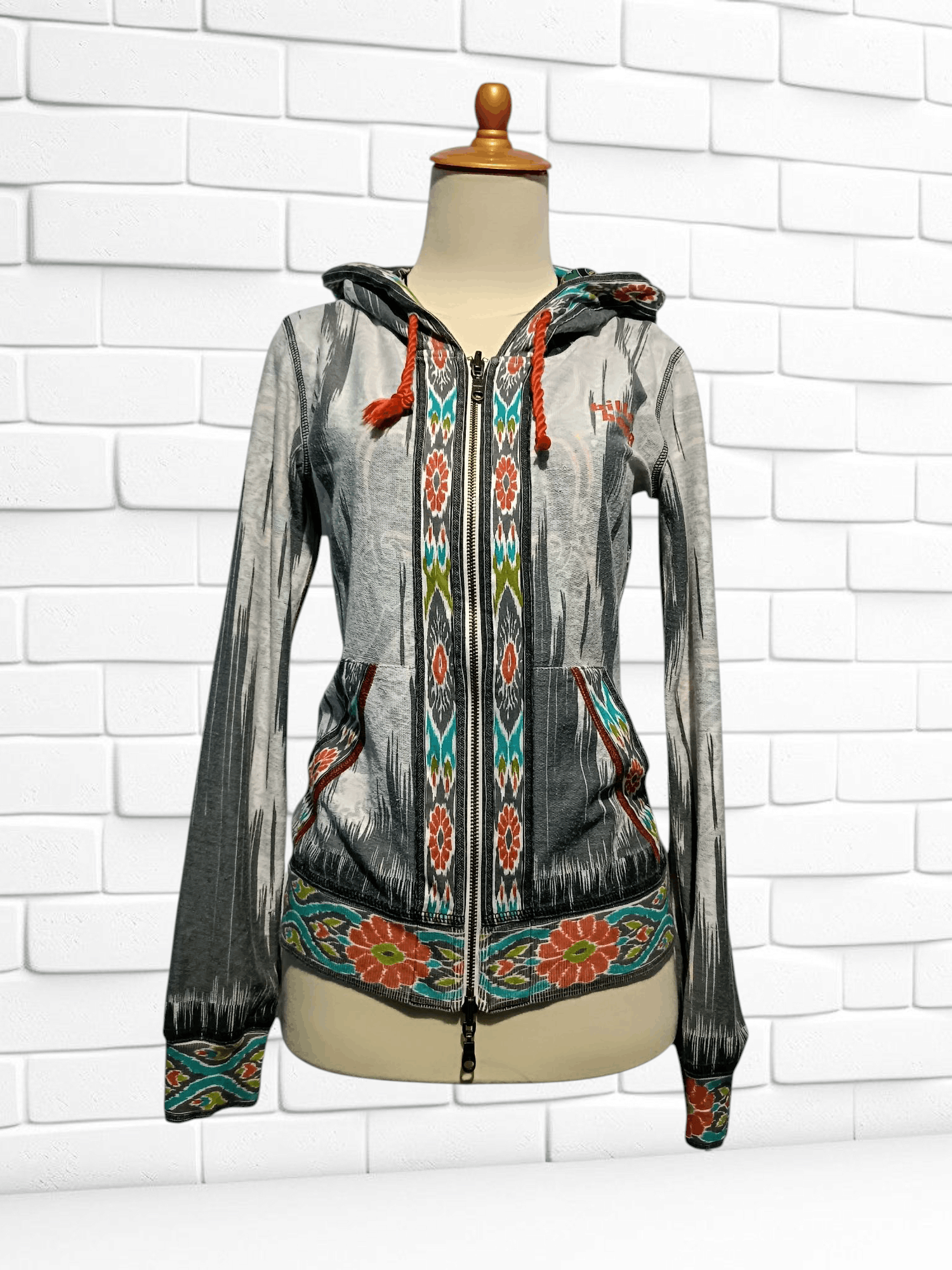Billabong Vintage Billabong All Over Print Hoodie Size S / US 4 / IT 40 - 2 Thumbnail