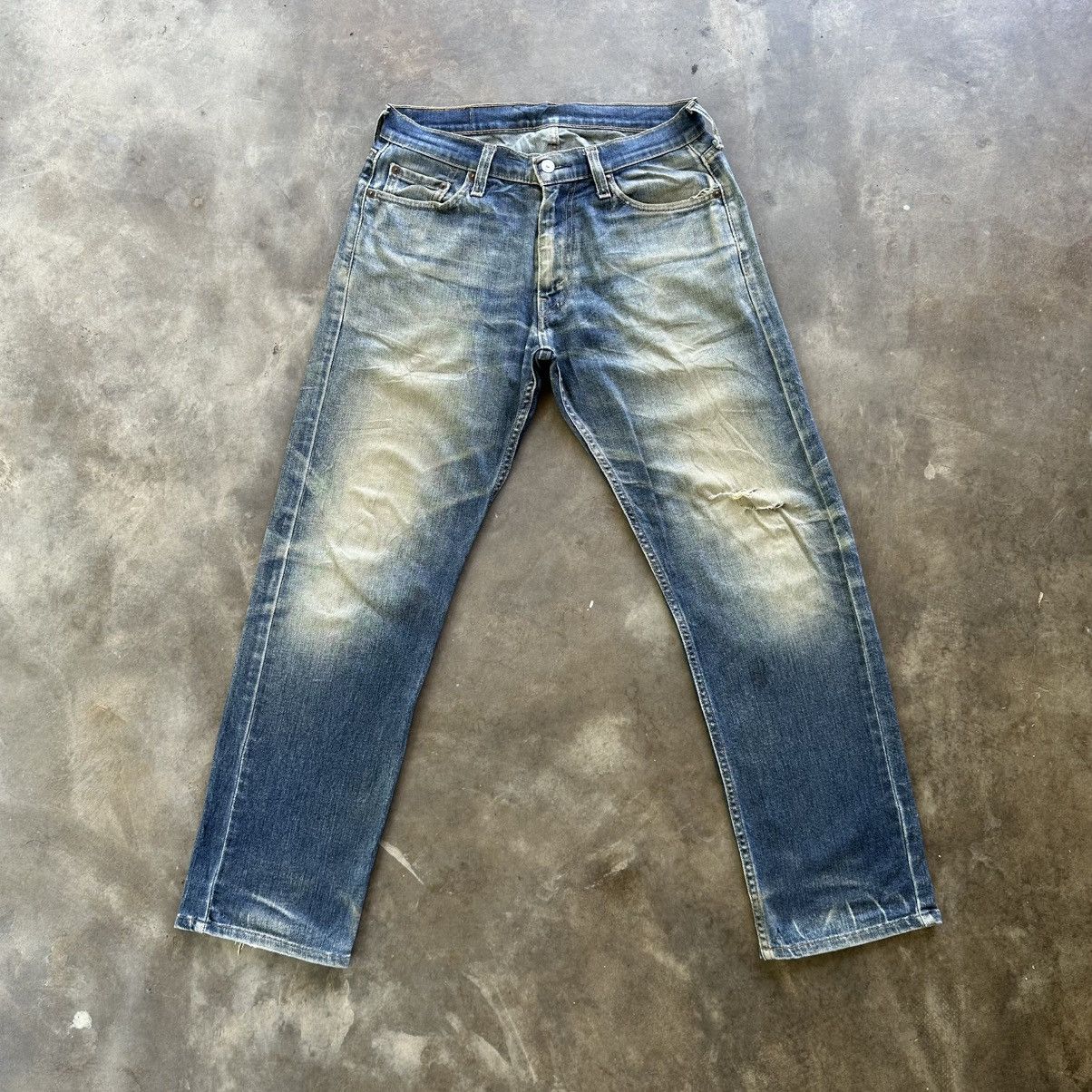 Japanese Brand Vintage Levi’s 513 Distressed Rusty Denim Jean Pant W31 Size US 31 - 1 Thumbnail