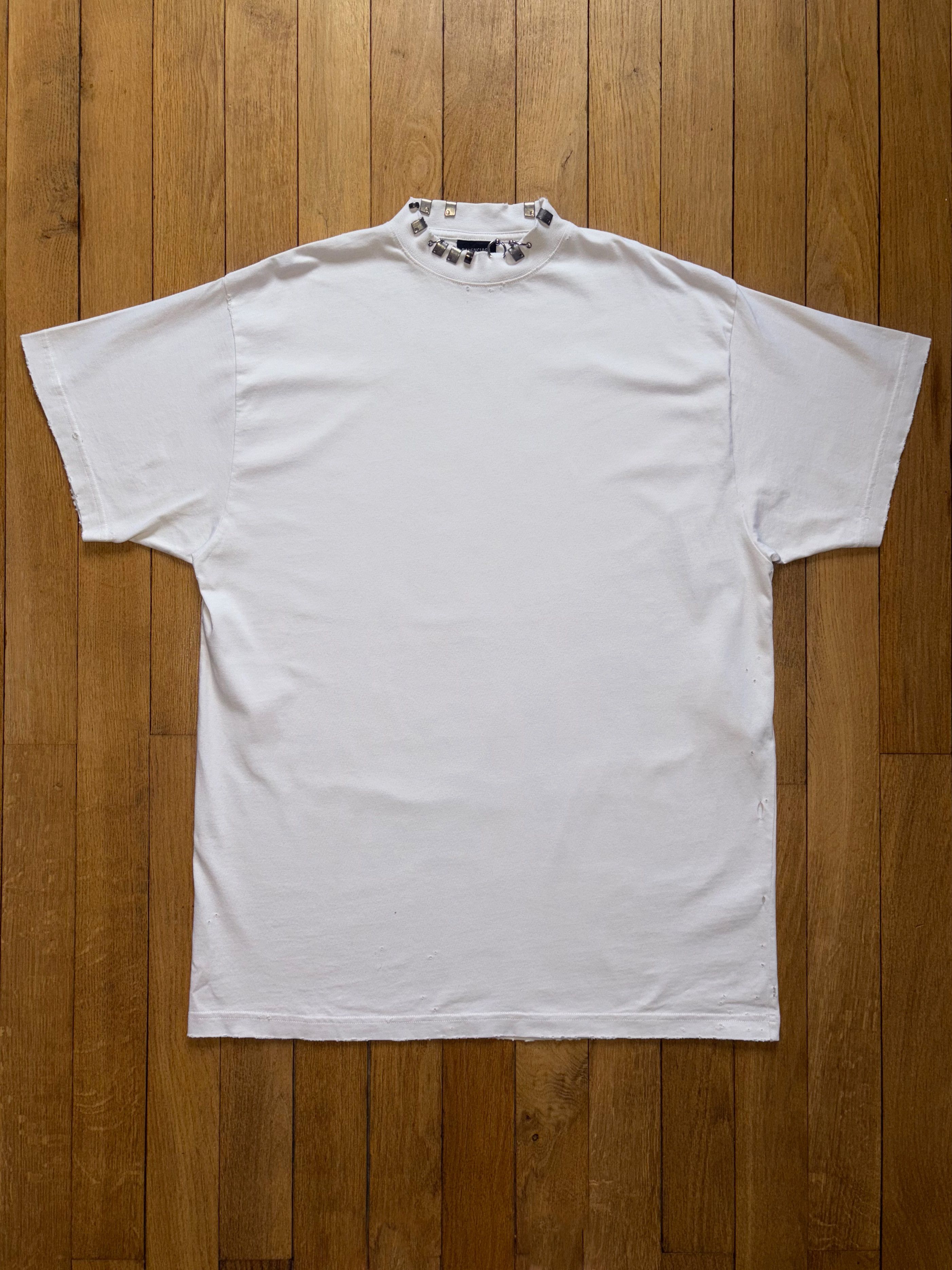 Balenciaga Balenciaga pierced t shirt | Grailed