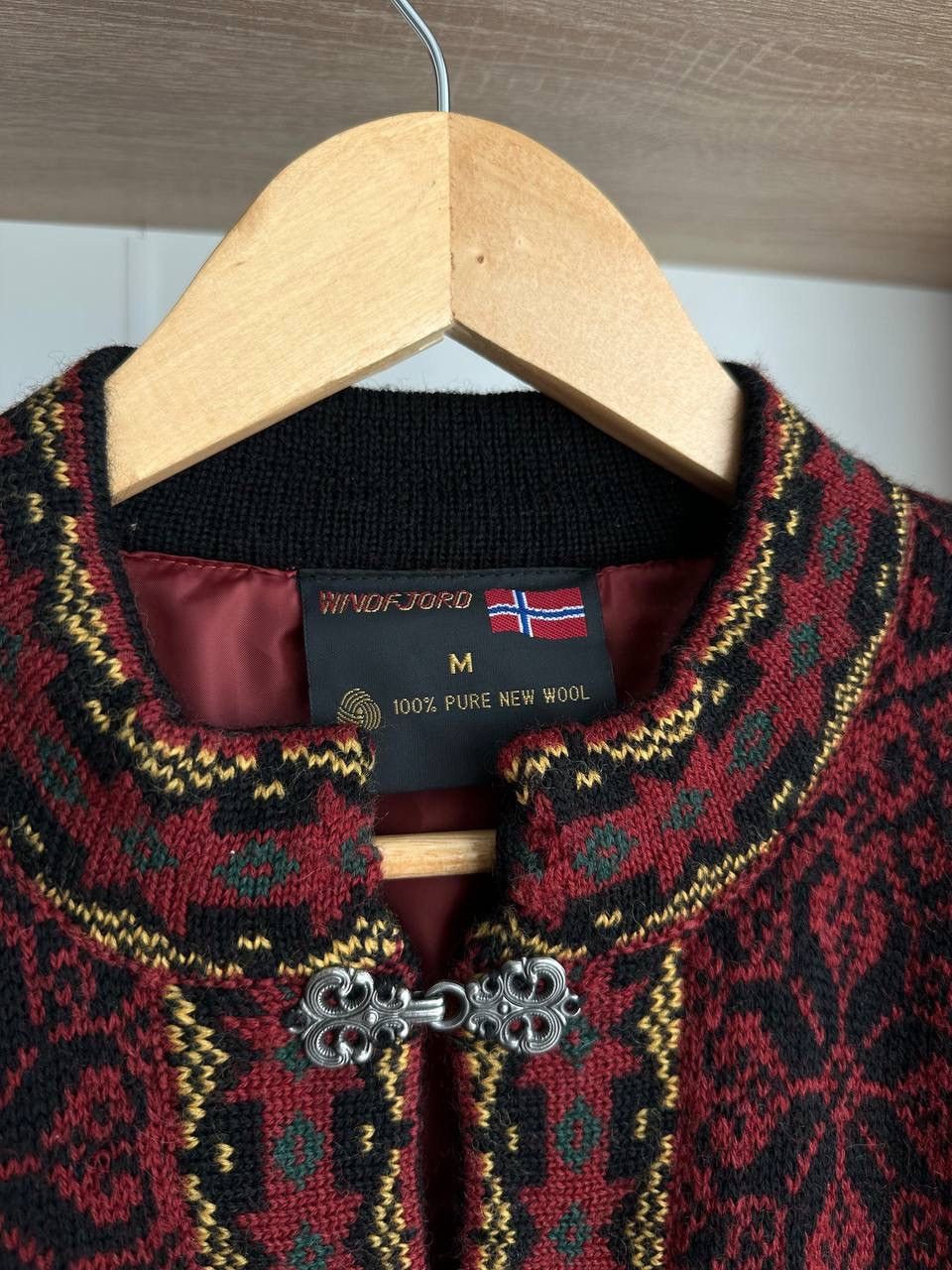 Japanese Brand × Vintage Vintage Windfjord of Norway Cardigan Red Sweater Size US M / EU 48-50 / 2 - 12 Thumbnail