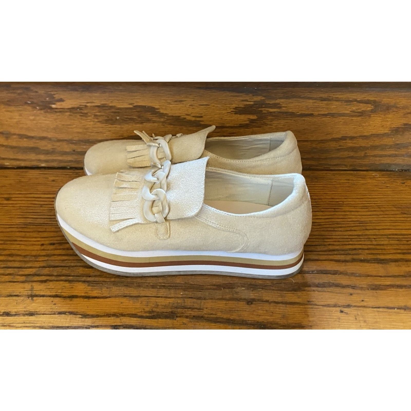 Matisse Matisse Bess Sneaker Platform Loafers Women’s 8M Neutral Size US 8 / IT 38 - 3 Thumbnail