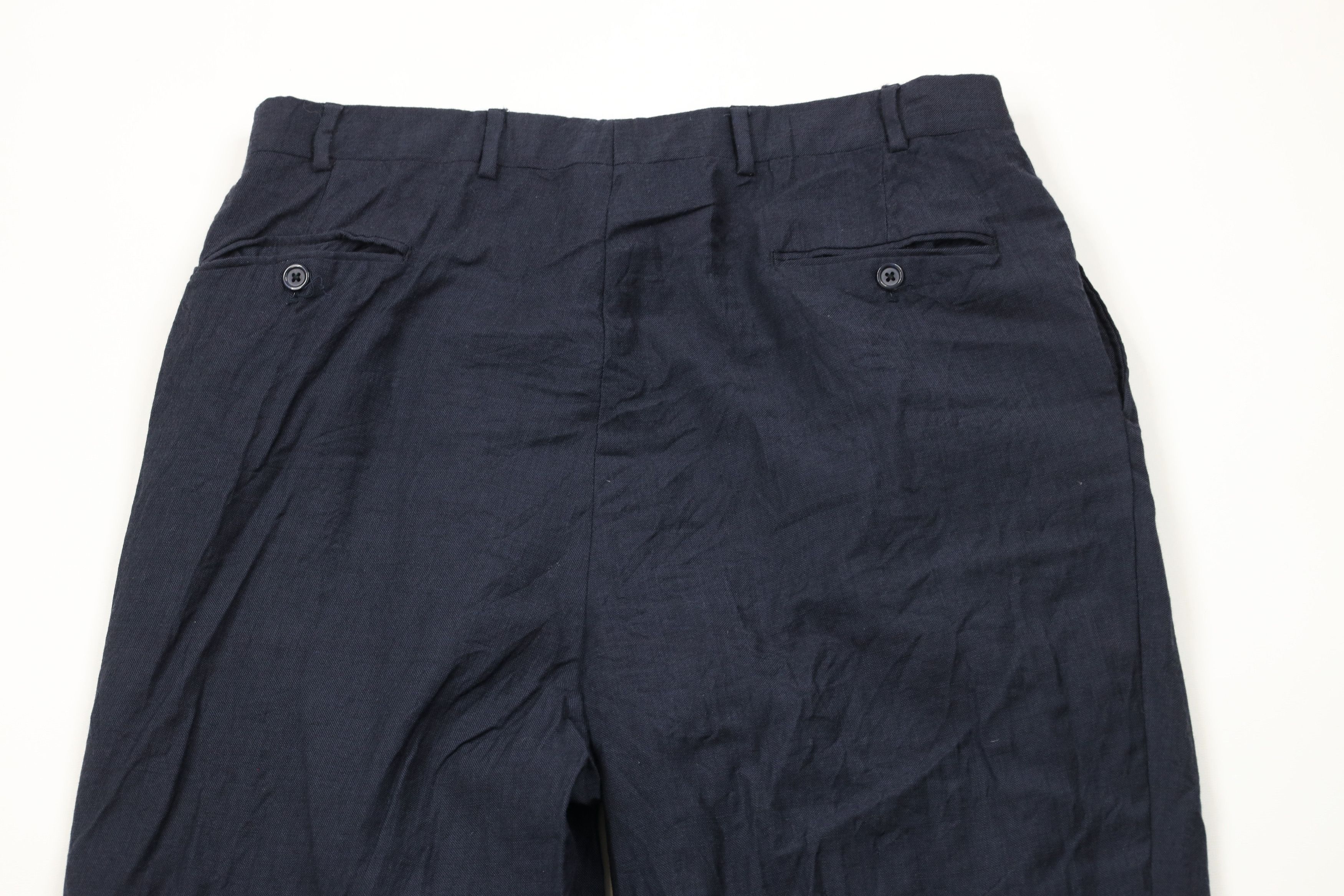 Vintage Vintage 90s Streetwear Pleated Wide Leg Chino Pants Blue Size US 34 / EU 50 - 9 Thumbnail