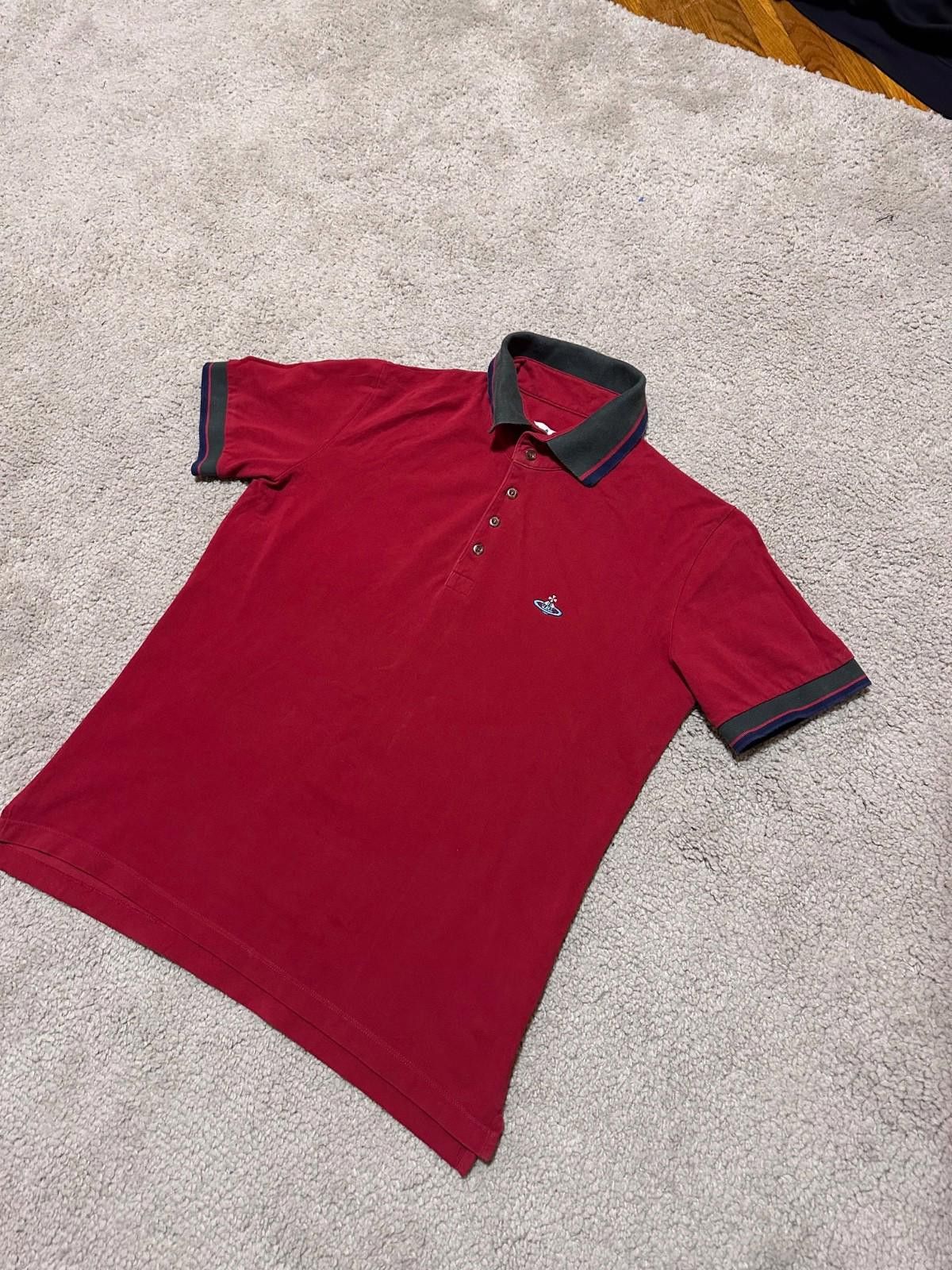 Vivienne Westwood Vivienne Westwood Polo Shirt Men Red Logo T-shirt Sz L Size US L / EU 52-54 / 3 - 2 Thumbnail