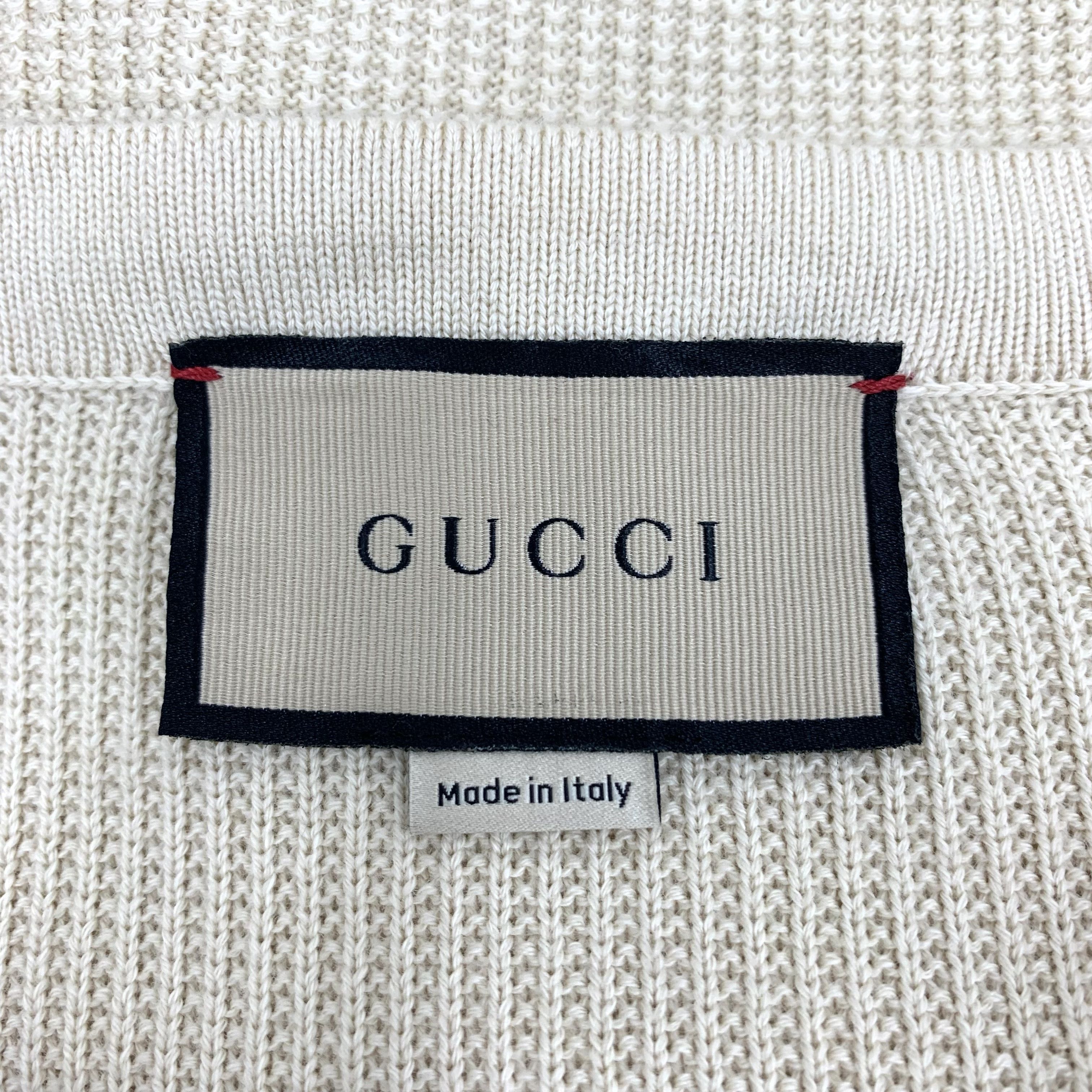 Gucci Gucci Wool Cardigan – Beige V-Neck Button-Up Knit (Size S) Size S / US 4 / IT 40 - 2 Thumbnail