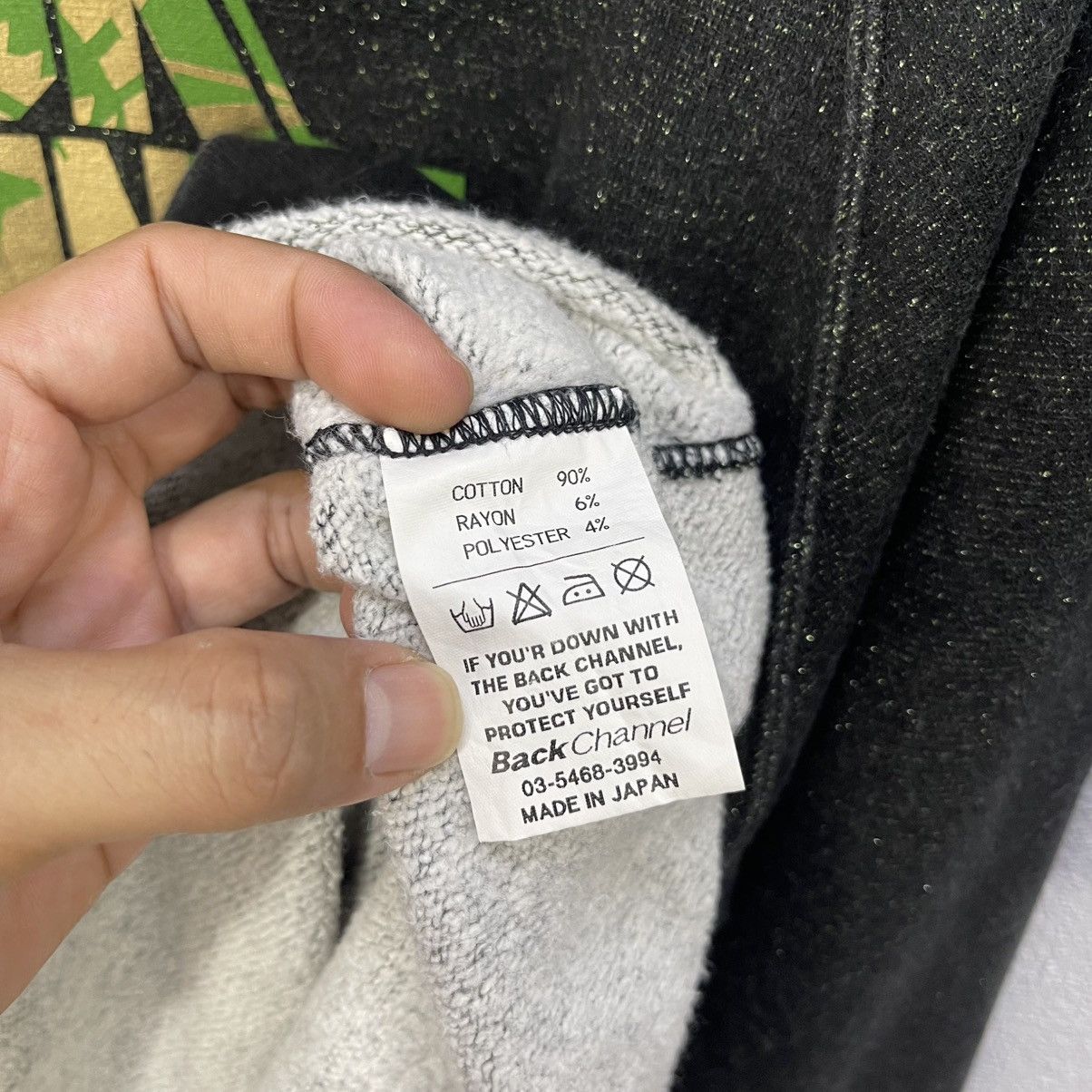 Japanese Brand Back channel liberty logo blink blink green hoodie very rare Size US L / EU 52-54 / 3 - 10 Thumbnail