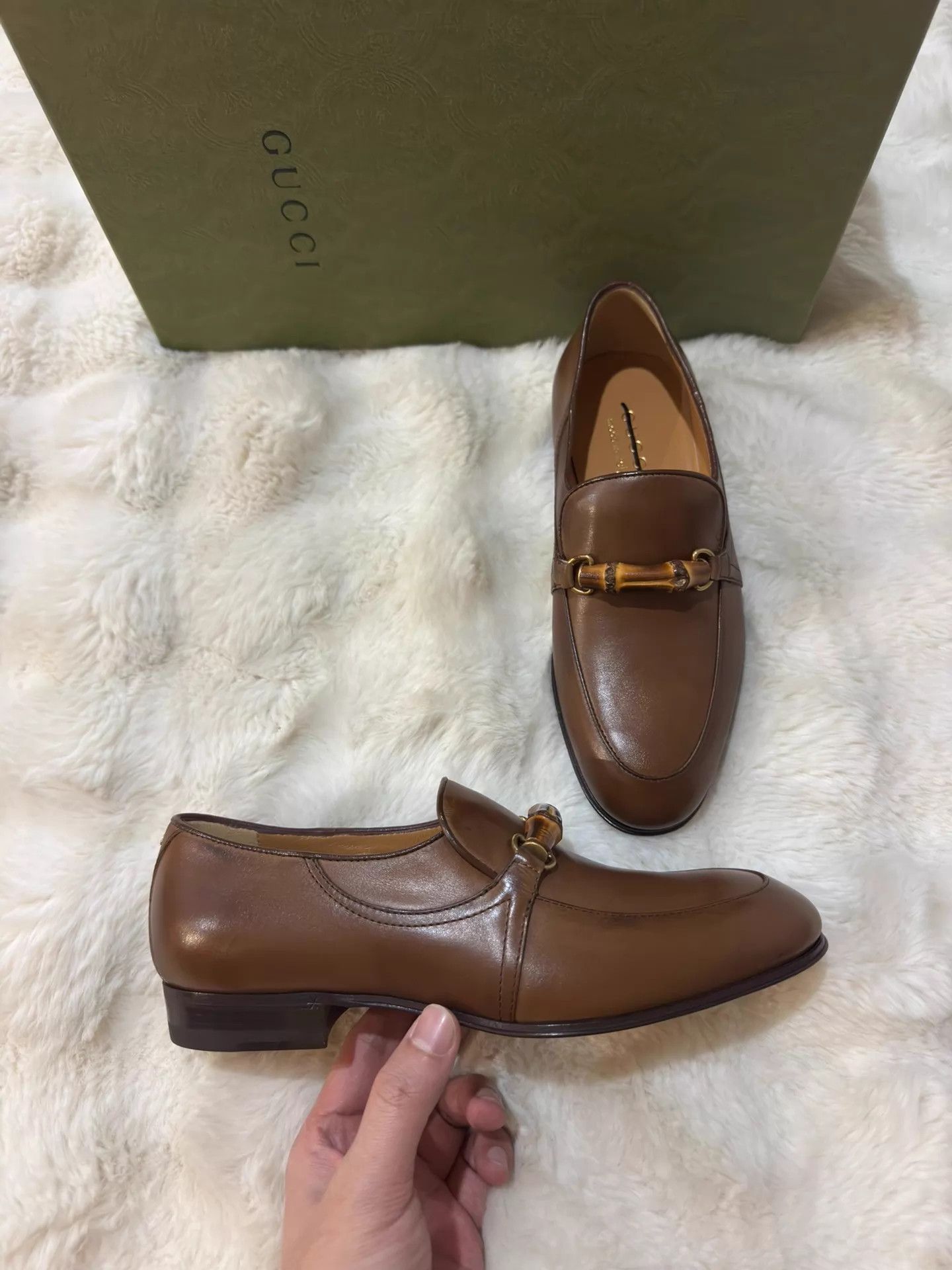Gucci Gucci Bamboo Loafers 38.5 US4.5 New Box Dust Bag Size US 8 / IT 38 - 1 Thumbnail