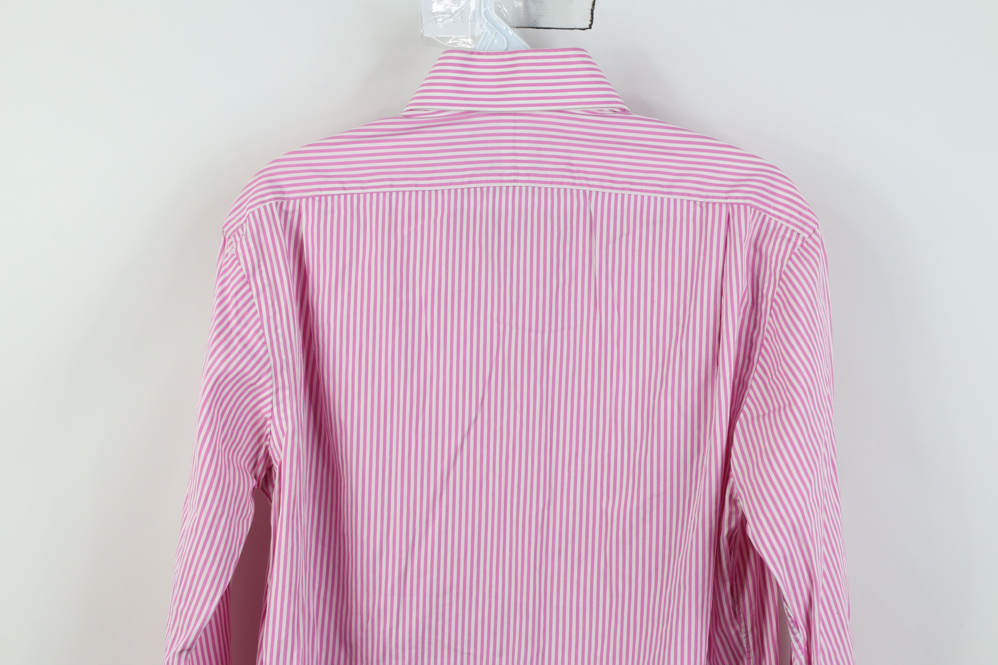 Ralph Lauren Vintage 90s Ralph Lauren Striped Collared Button Shirt Pink Size US M / EU 48-50 / 2 - 12 Thumbnail