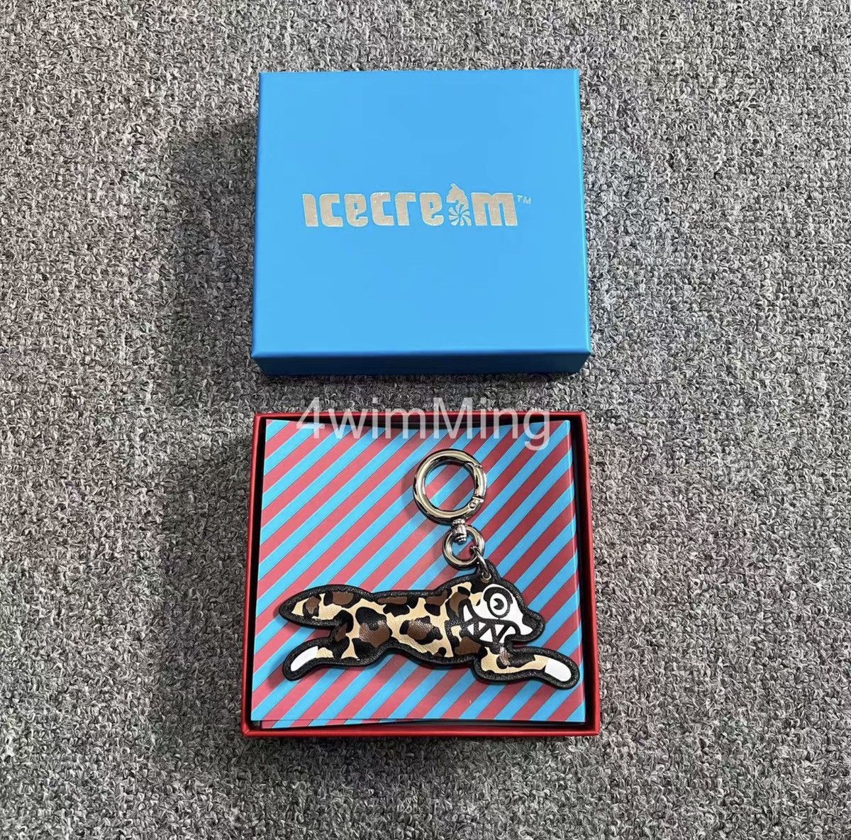 Billionaire Boys Club BBC Leopard Print Running Dog Leather Keychain / Charm Size ONE SIZE - 2 Thumbnail