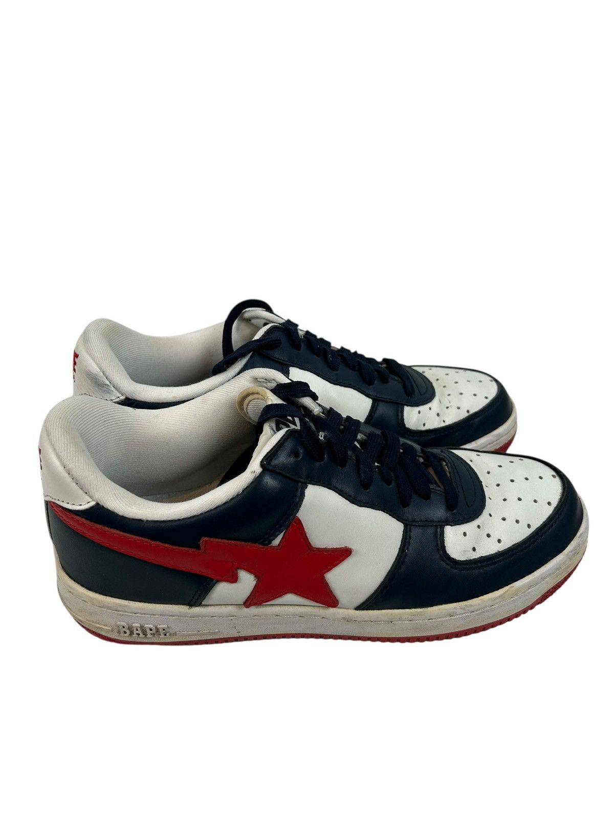 Bape Bape Sta Low Top 9 Red White Blue Size US 9 / EU 42 - 5 Thumbnail