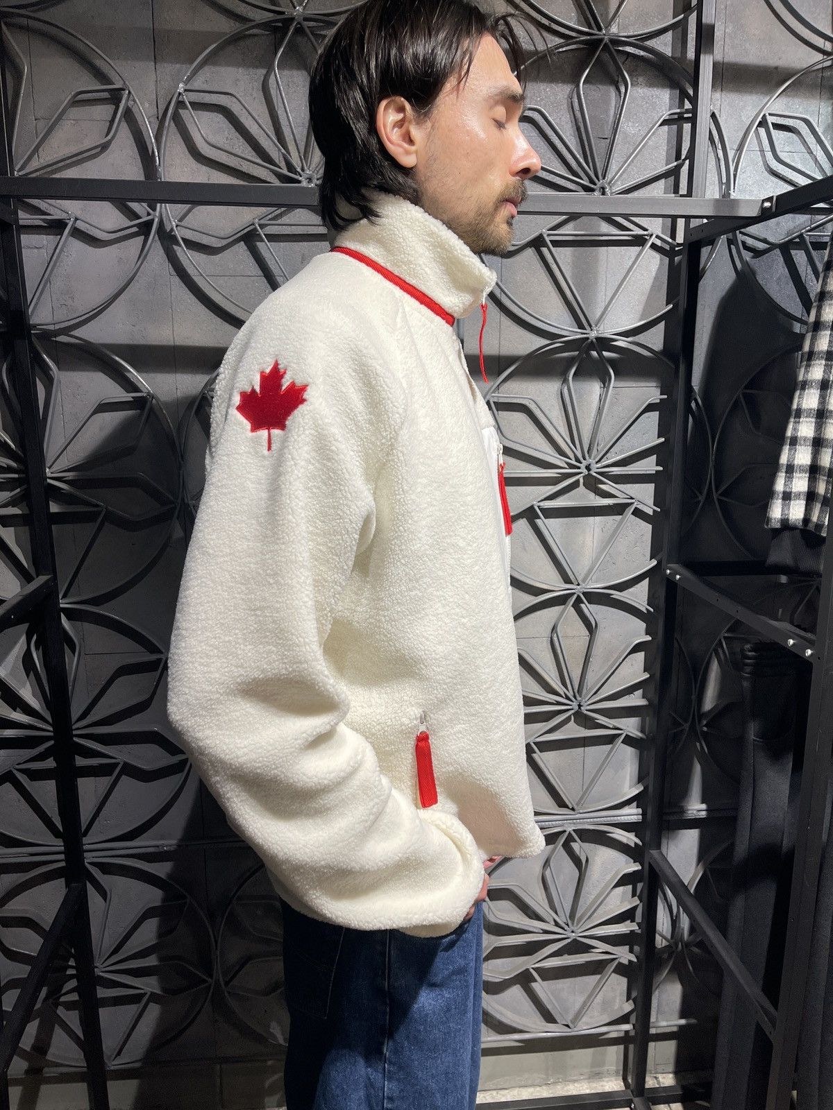 Other Heated Rivalry Maple Leaf Sherpa Jacket – Sewing Brothers Size US M / EU 48-50 / 2 - 4 Thumbnail