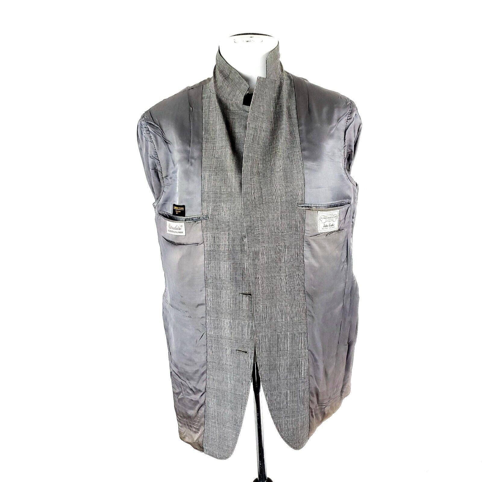 Hickey Freeman Vintage Hickey Freeman Wool 3 Button Blazer 40R Gray Glen Pl Size 40R - 9 Thumbnail
