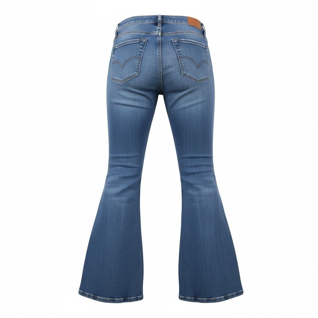 Lucky Brand Lucky Brand 12/31 A Women’s Flare Jeans Light Wash High Rise Size 34" / US 12 / IT 48 - 2 Thumbnail