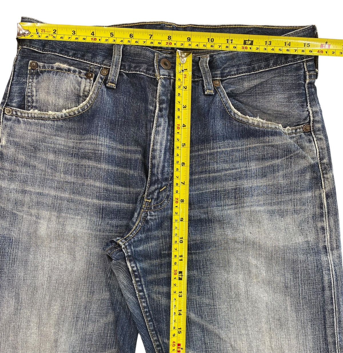Levi's Levi’s 503 Light Washed Whiskered Style Baggy Wide Leg Jeans Size US 32 / EU 48 - 8 Thumbnail