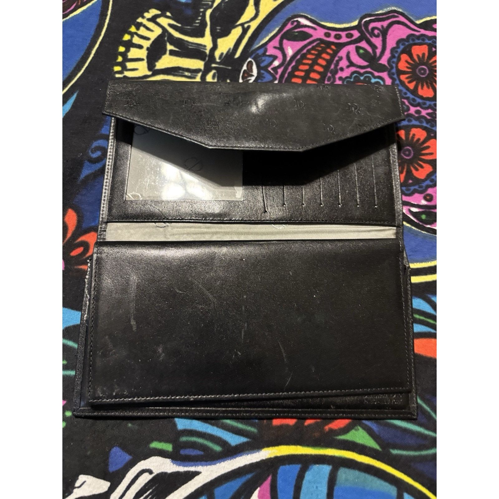 Dior Christian Dior Vintage Black Byfold Leather Wallet Flawed Size ONE SIZE - 2 Thumbnail