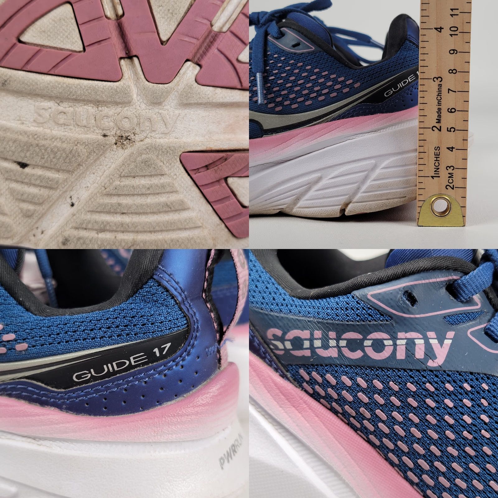 Saucony Saucony Guide 17 Women's Blue Lace Up Low Top Running Shoes Size 7.5 S10936-106 Sneaker Athletic Shoes Comfort Size M / US 6-8 / IT 42-44 - 8 Thumbnail