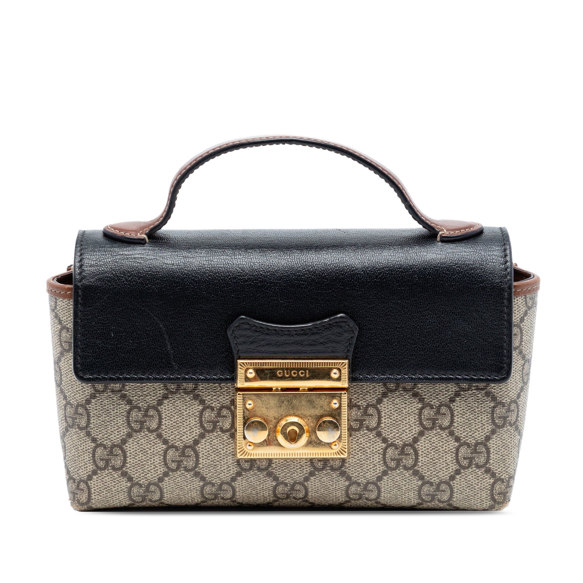 Gucci Mini GG Supreme Padlock Satchel Size ONE SIZE - 1 Thumbnail