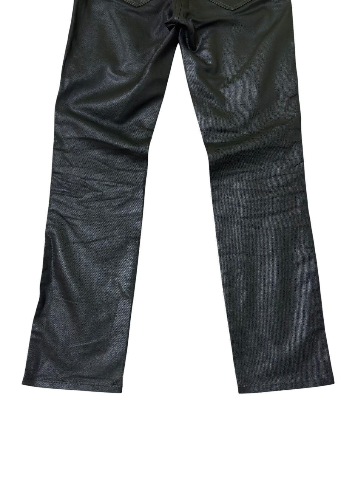 Hysteric Glamour × Japanese Brand BACK NUMBER Waxed Rick Owen's style Skinny Denim Size US 28 / EU 44 - 11 Thumbnail