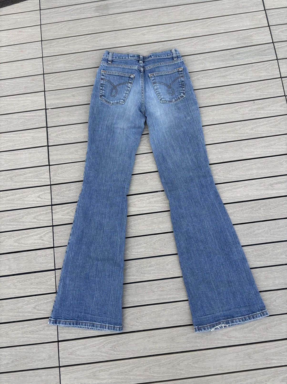 Other Vintage Fishbone Y2K Bootcut Flare Denim Jeans Big Apple S Size 26" / US 2 / IT 38 - 2 Thumbnail