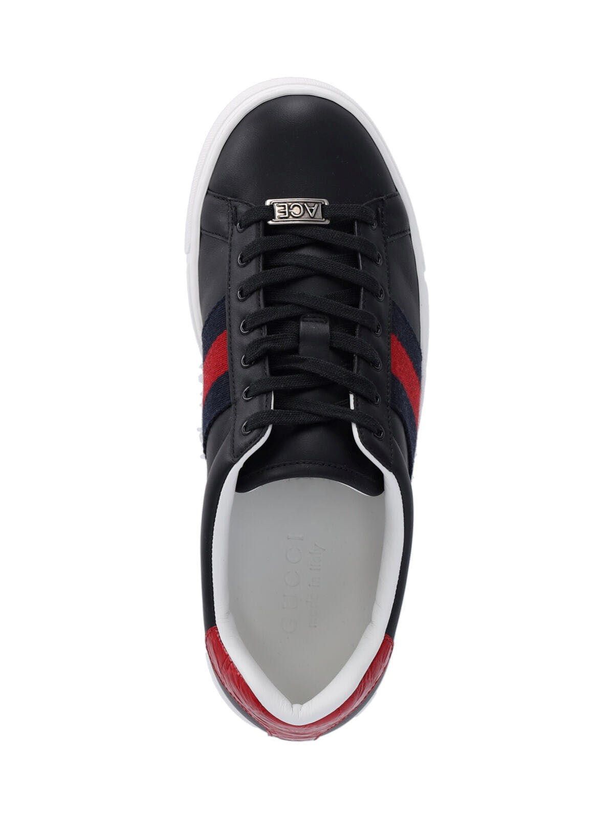 Gucci GUCCI ACE SNEAKER WITH WEB SIZE 8 Size ONE SIZE - 3 Thumbnail
