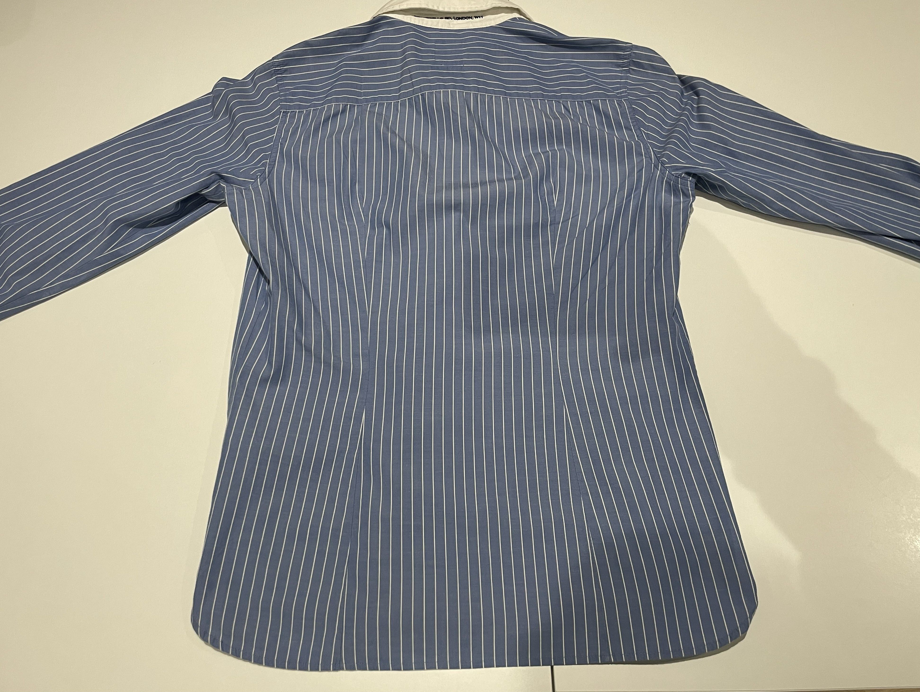 Pepe Jeans Pepe Jeans Slim Fit Striped Shirt - Blue/White - L Size US L / EU 52-54 / 3 - 14 Thumbnail